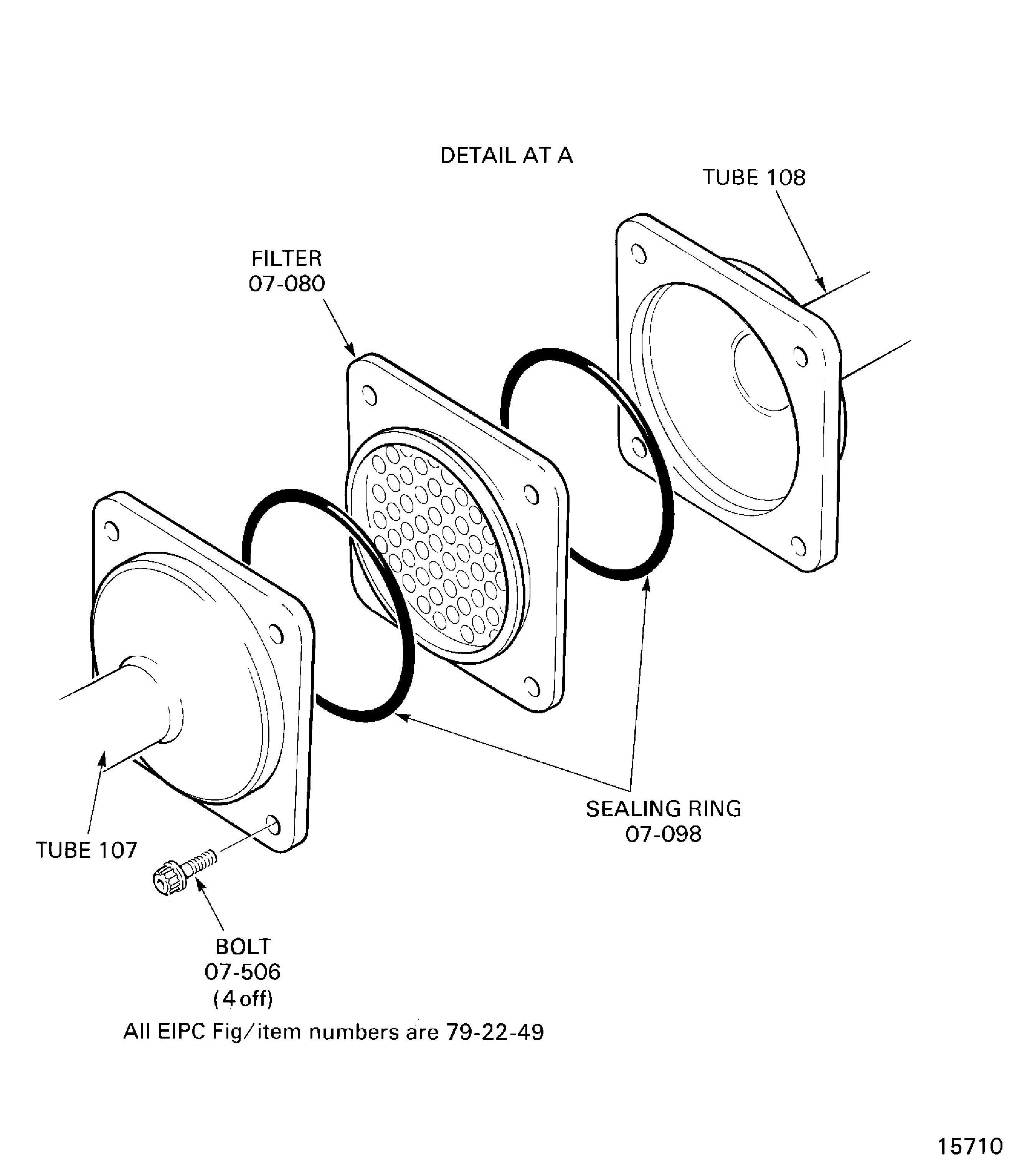 Remove the No.1, 2 and 3 Bearing Compartment Scavenge Tube Assembly