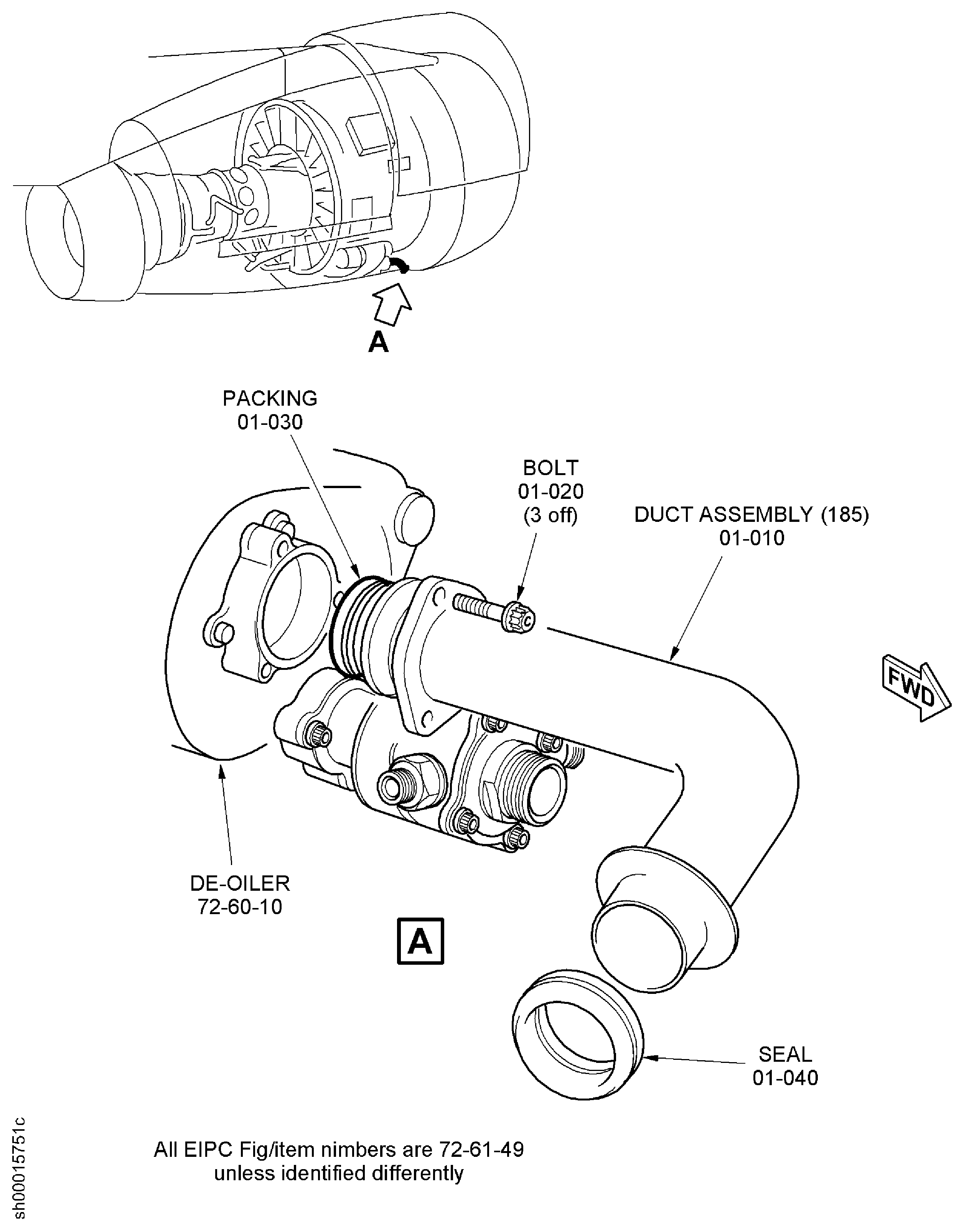 Remove the Gearbox Deoiler Breather Duct