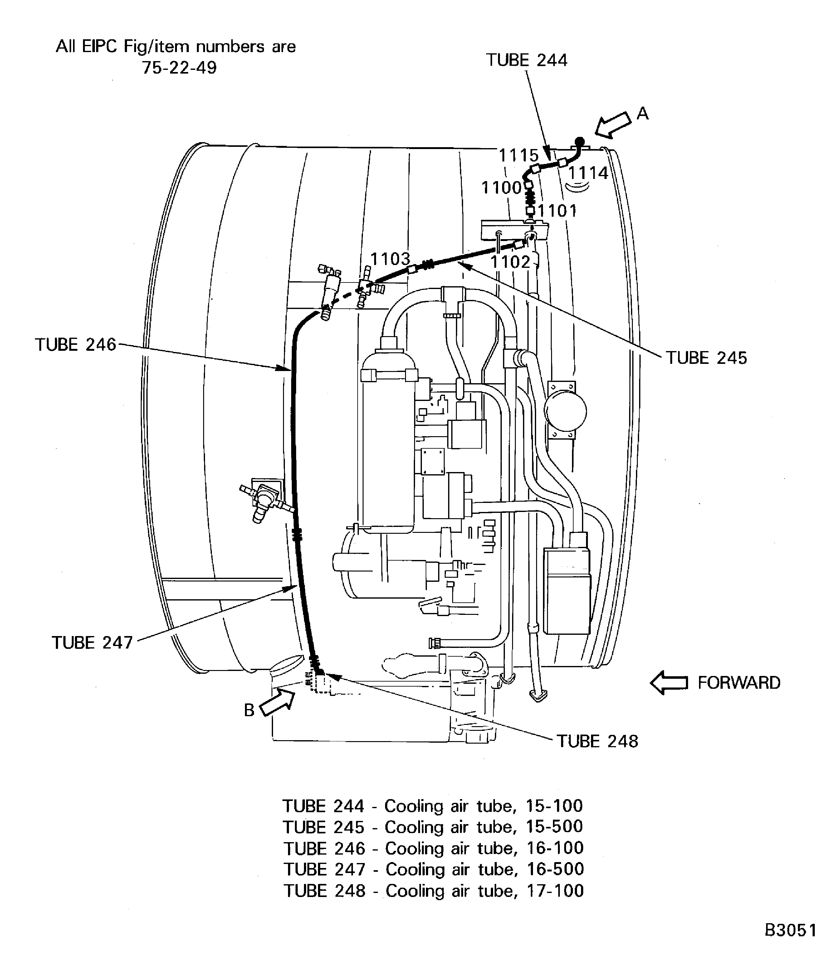 Remove the Dedicated Alternator Cooling Air Tubes