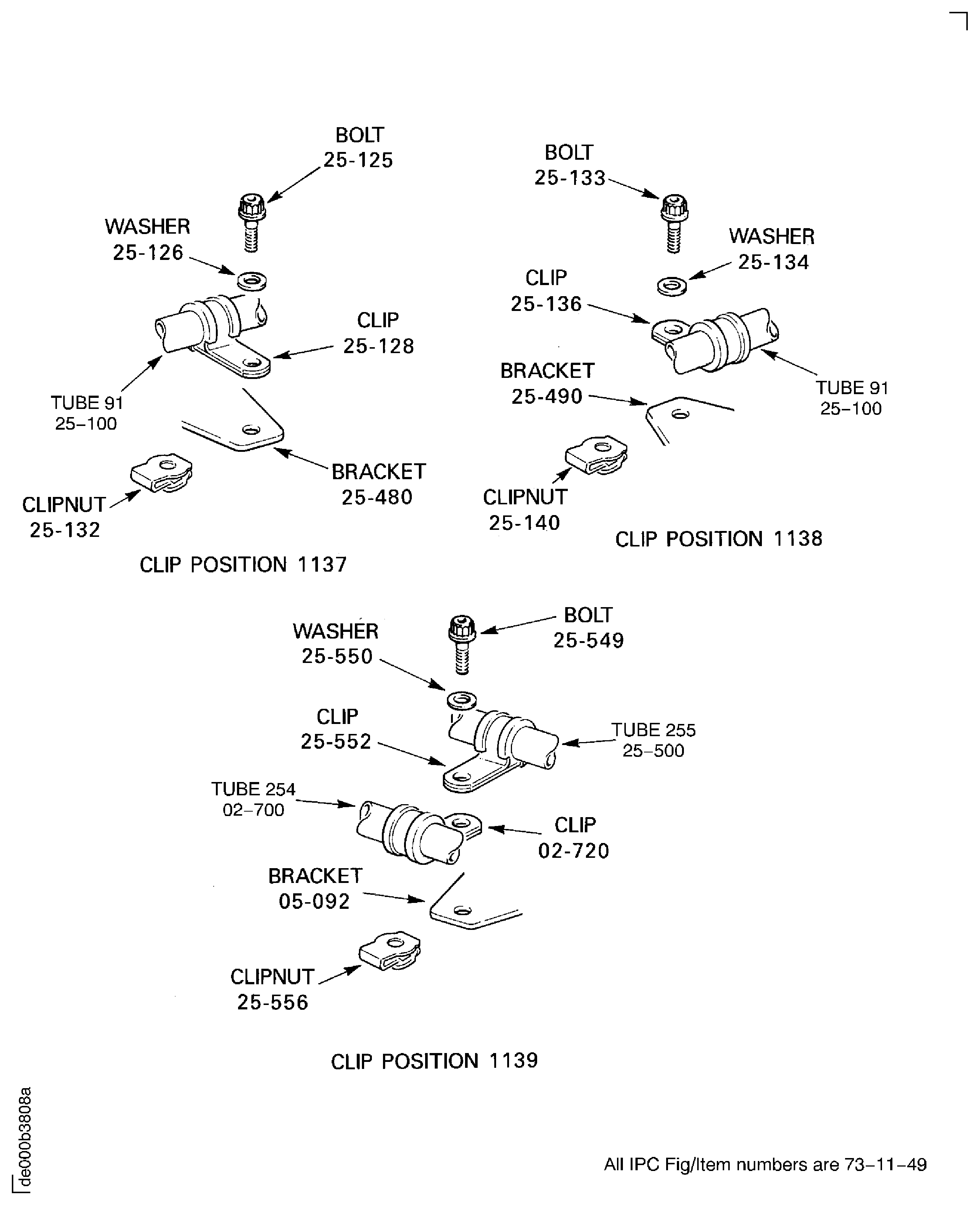 Remove the HP Servo Fuel Tubes (91, 254 and 255)