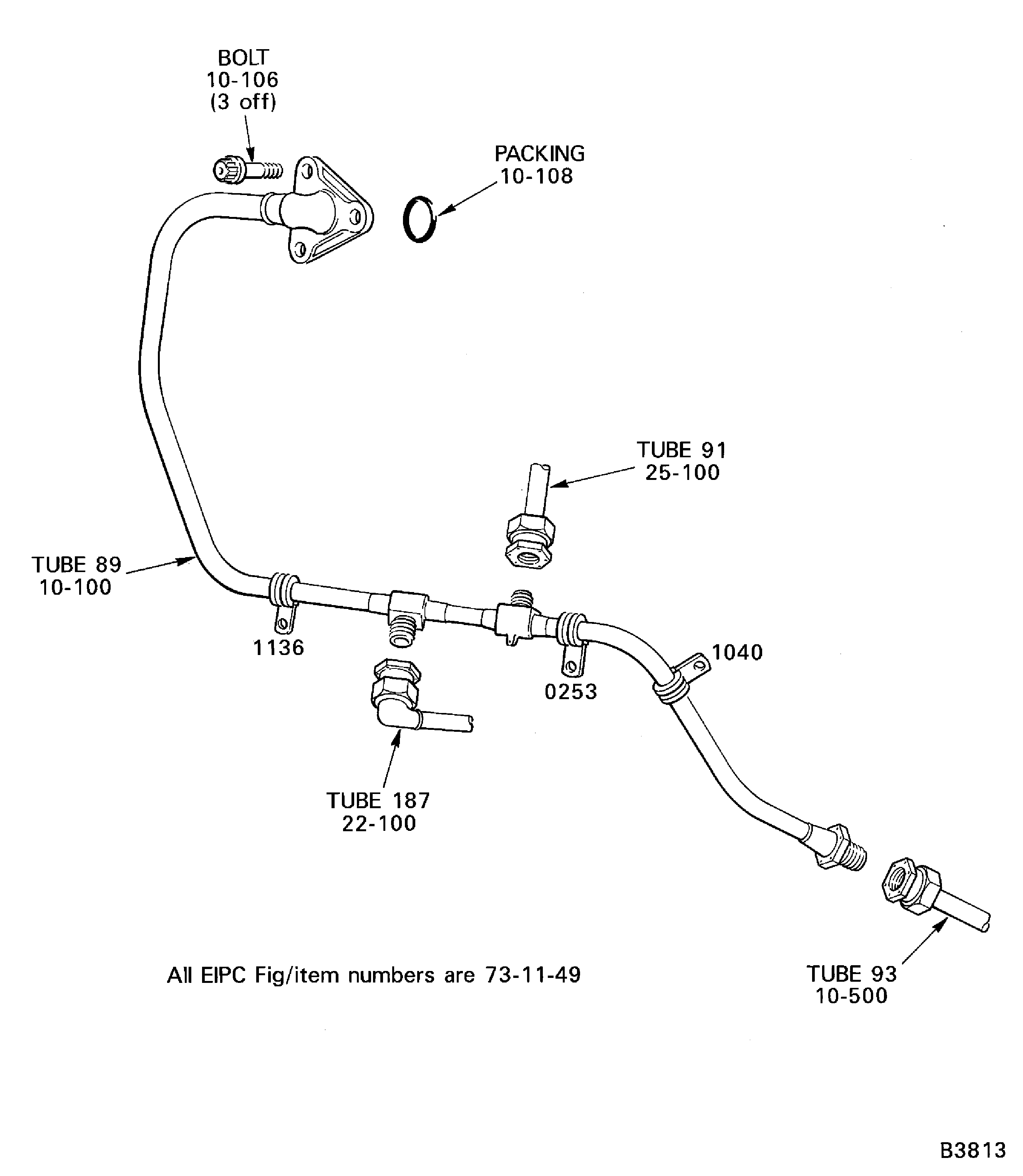 Remove the HP Servo Fuel Tube (89)