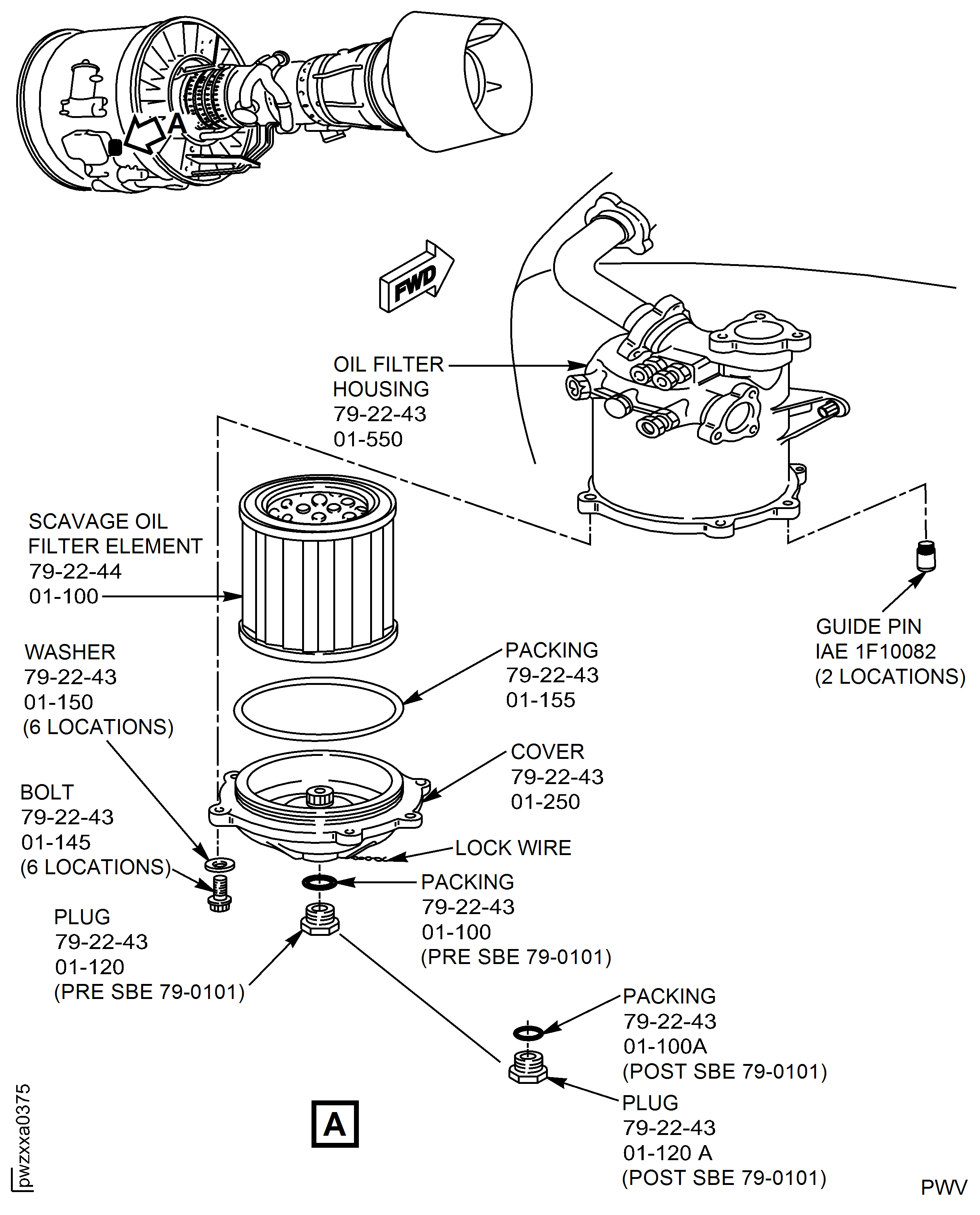 Scavenge Oil Filter Element