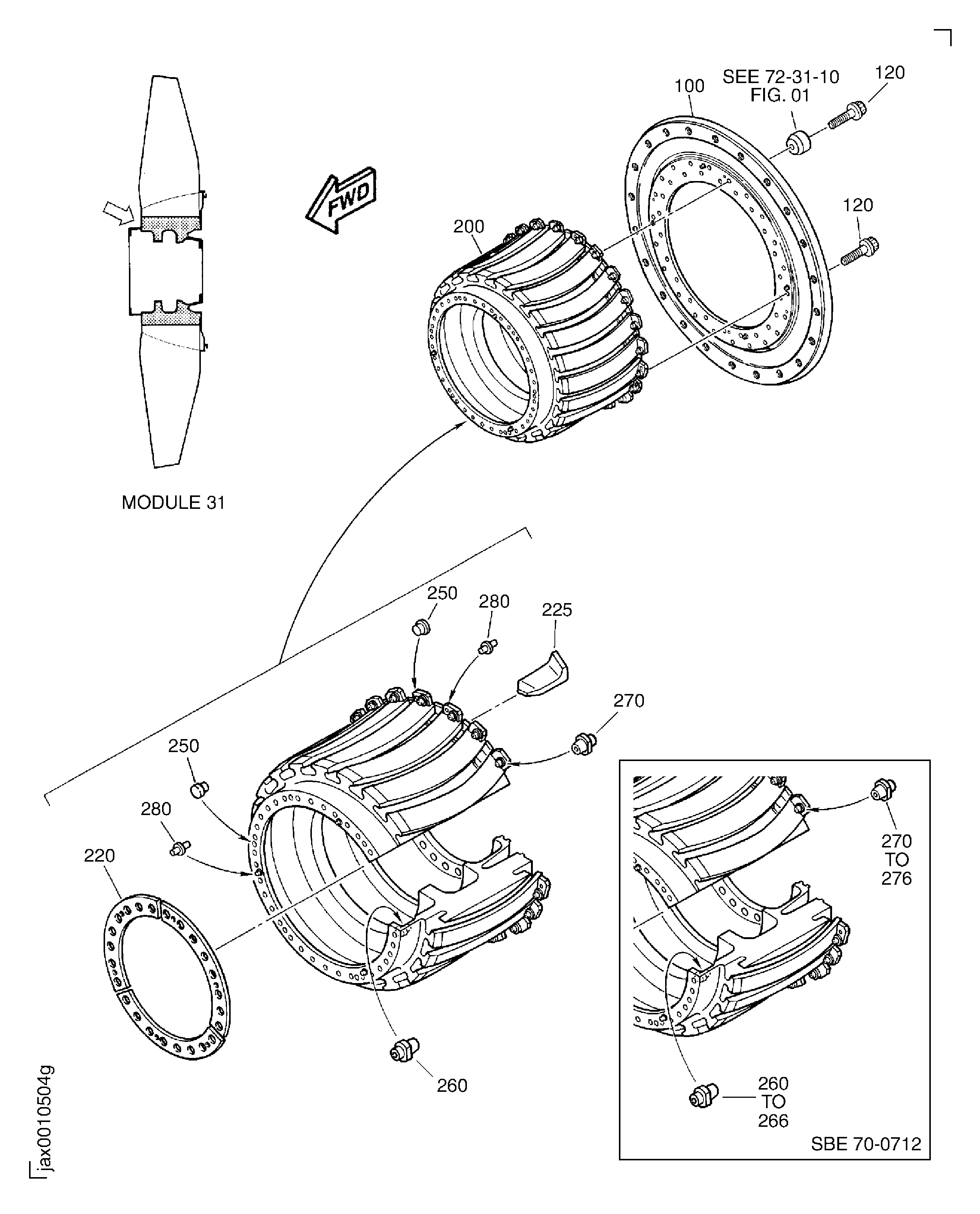LP COMPRESSOR DISK AND LOCATION RING