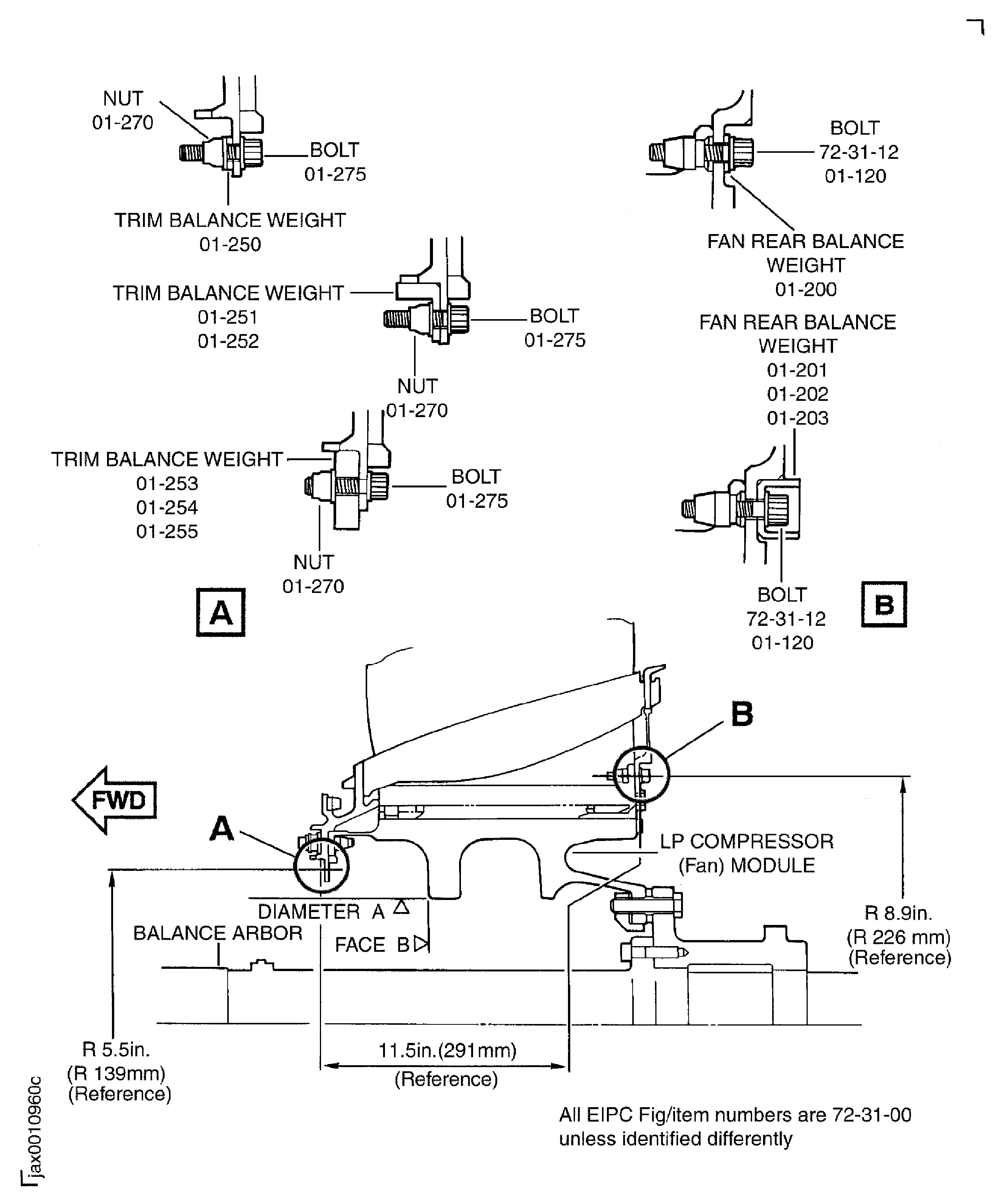 Set up for Runout Checks and Dynamic Balancing Bladed Disk