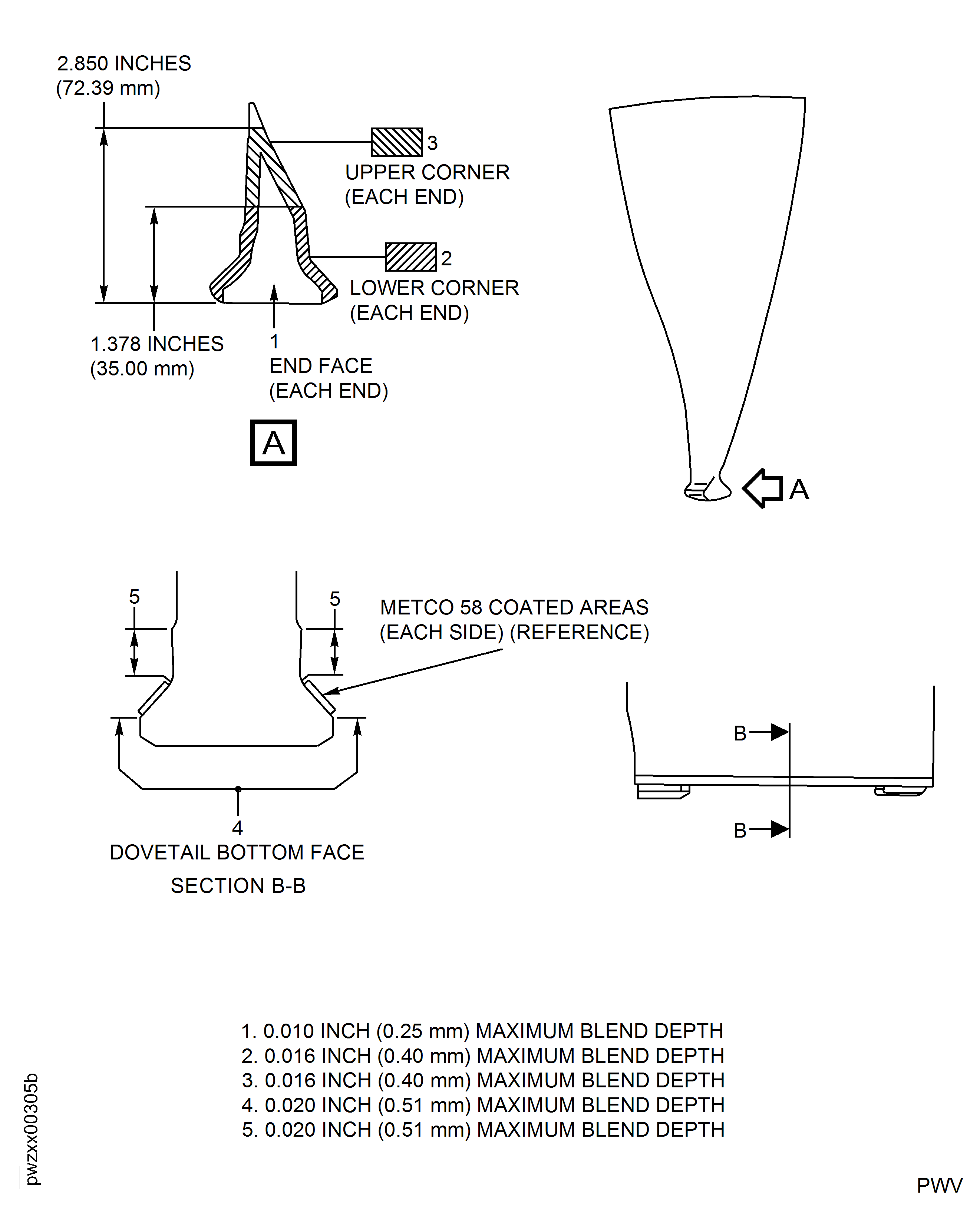 Repair Details and Dimensions