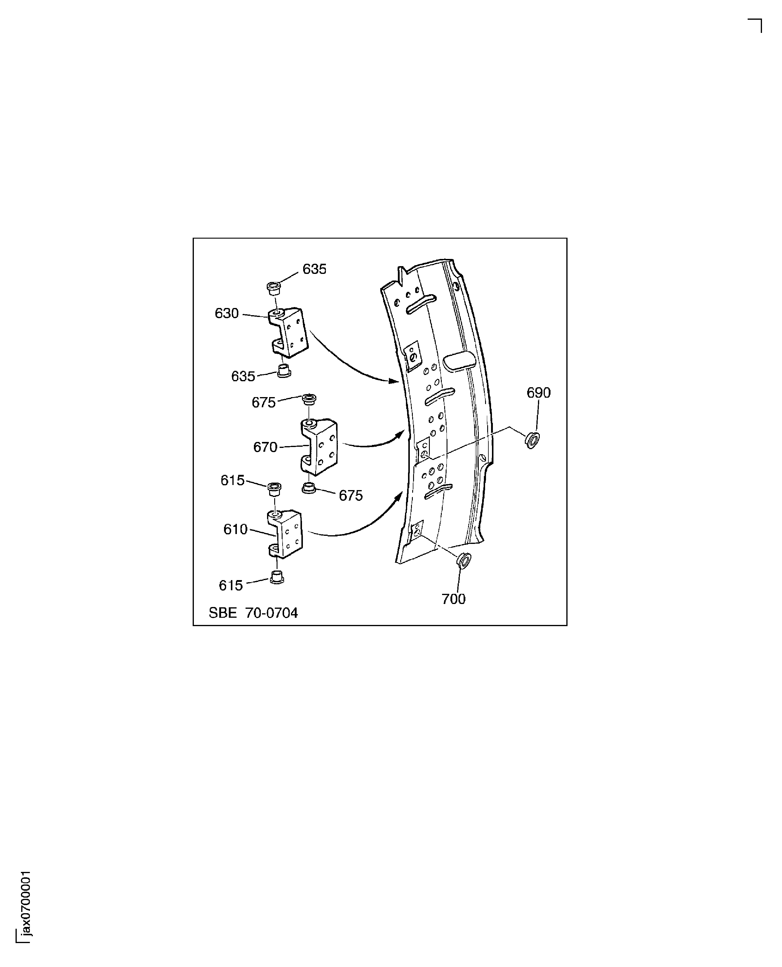 BLEED VALVE SUPPORT AND ARMS