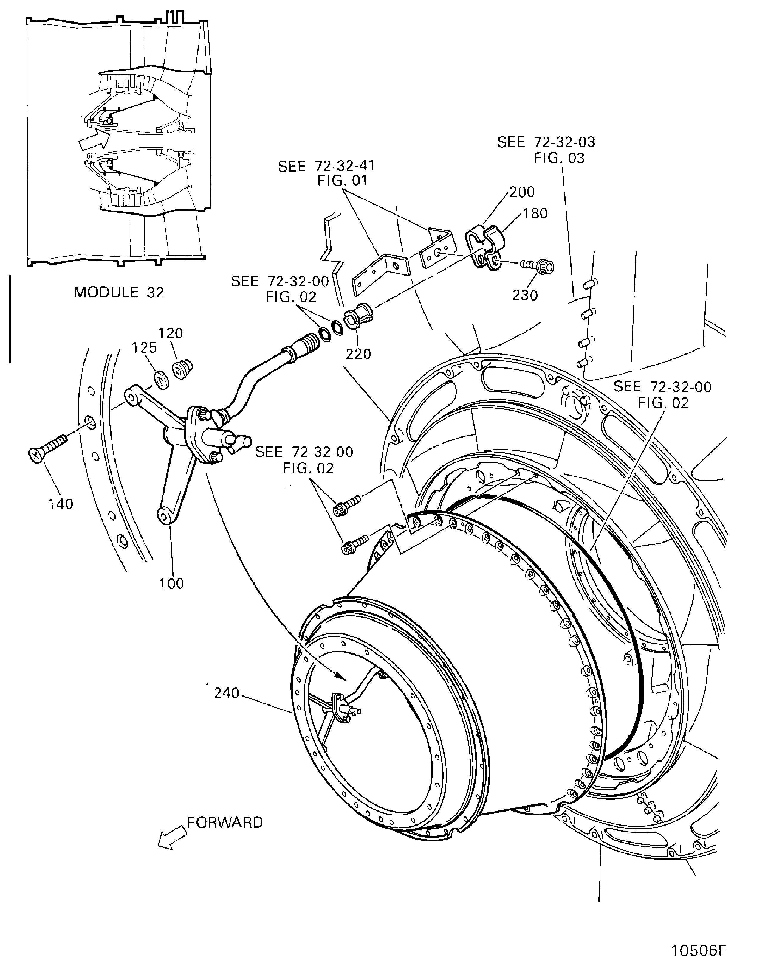 NO.1 BEARING SUPPORT ASSEMBLY