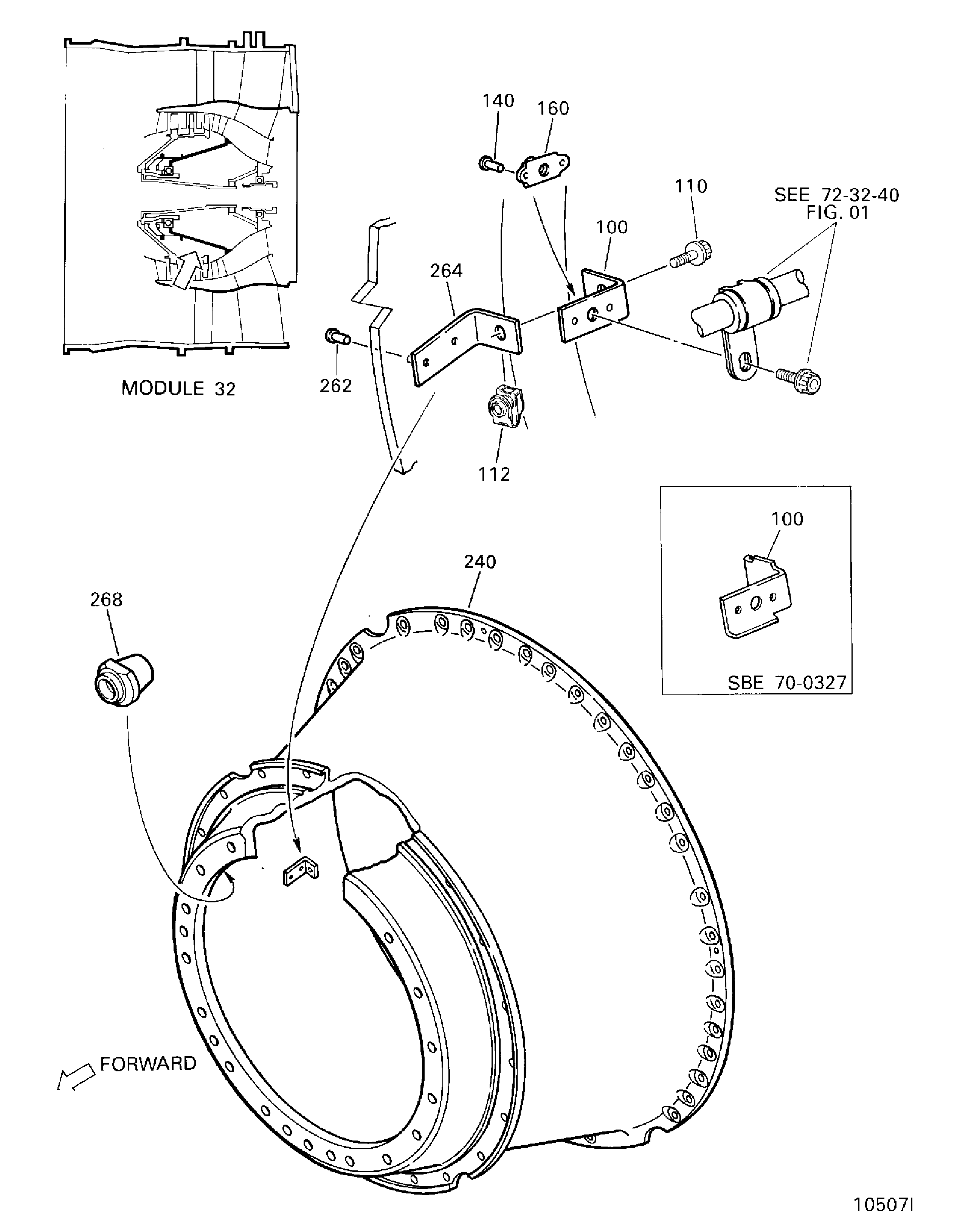 NO.1 BEARING SUPPORT