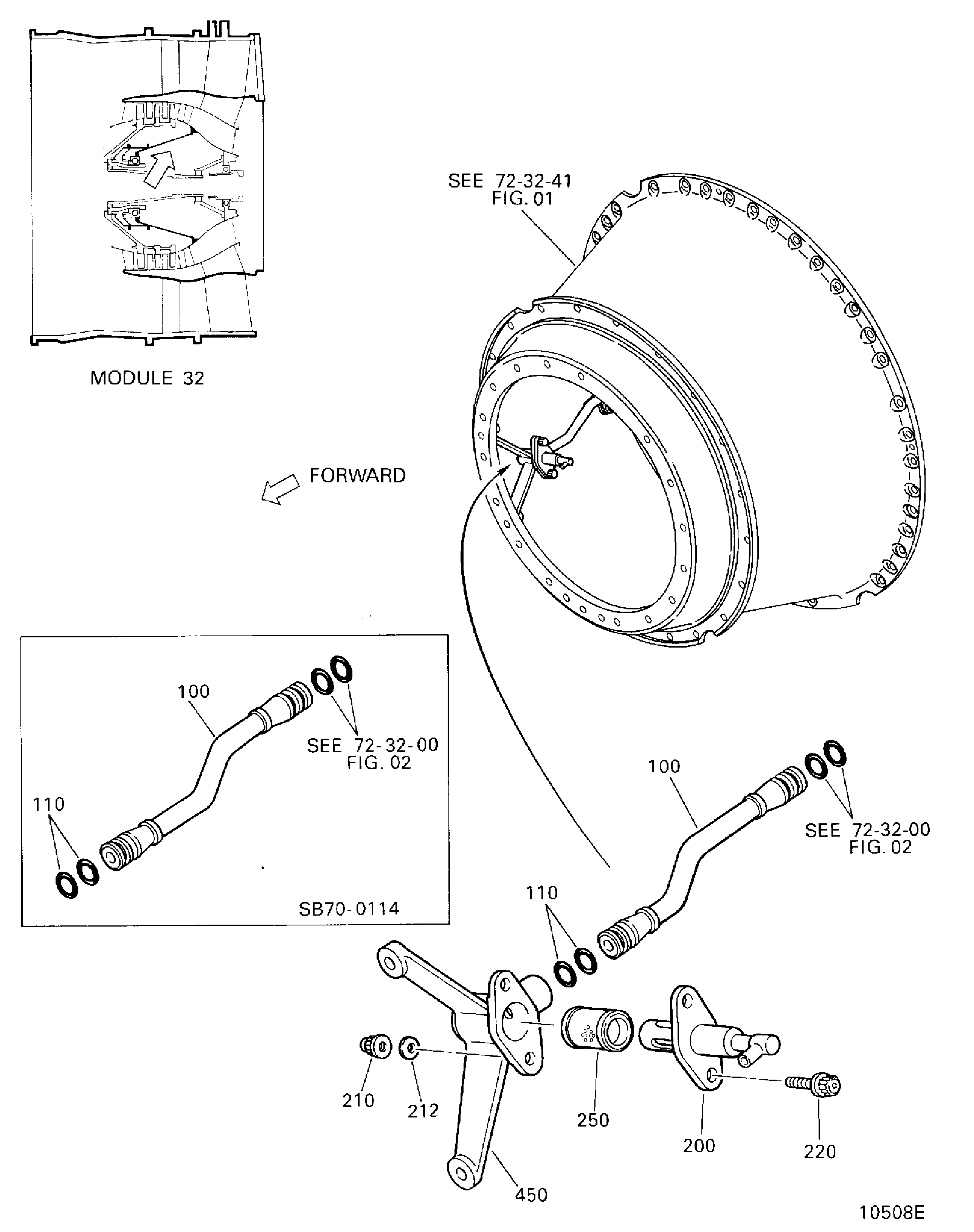 OIL JET AND OIL SUPPLY TUBE