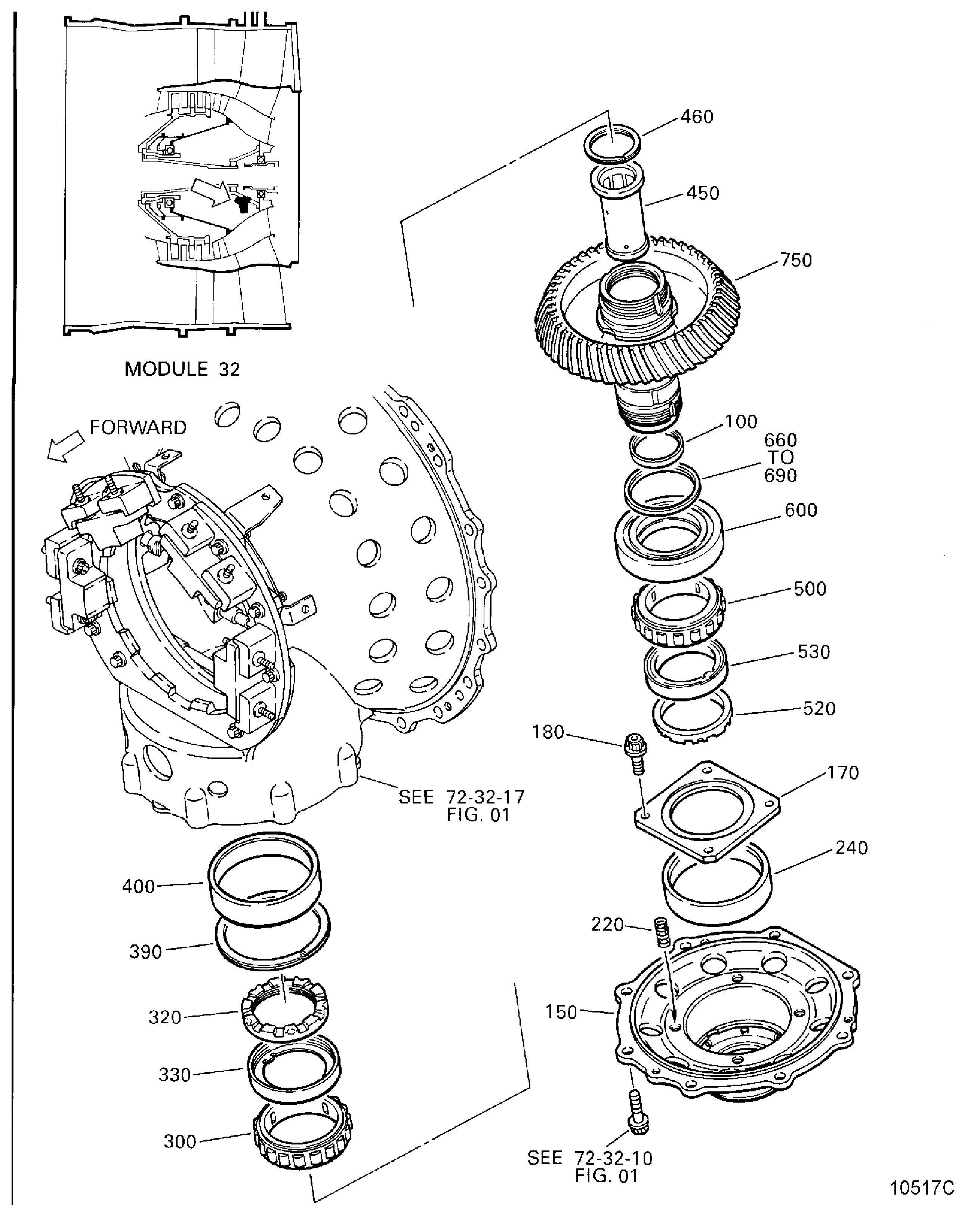 INTERNAL GEARBOX DRIVEN GEAR ASSEMBLY