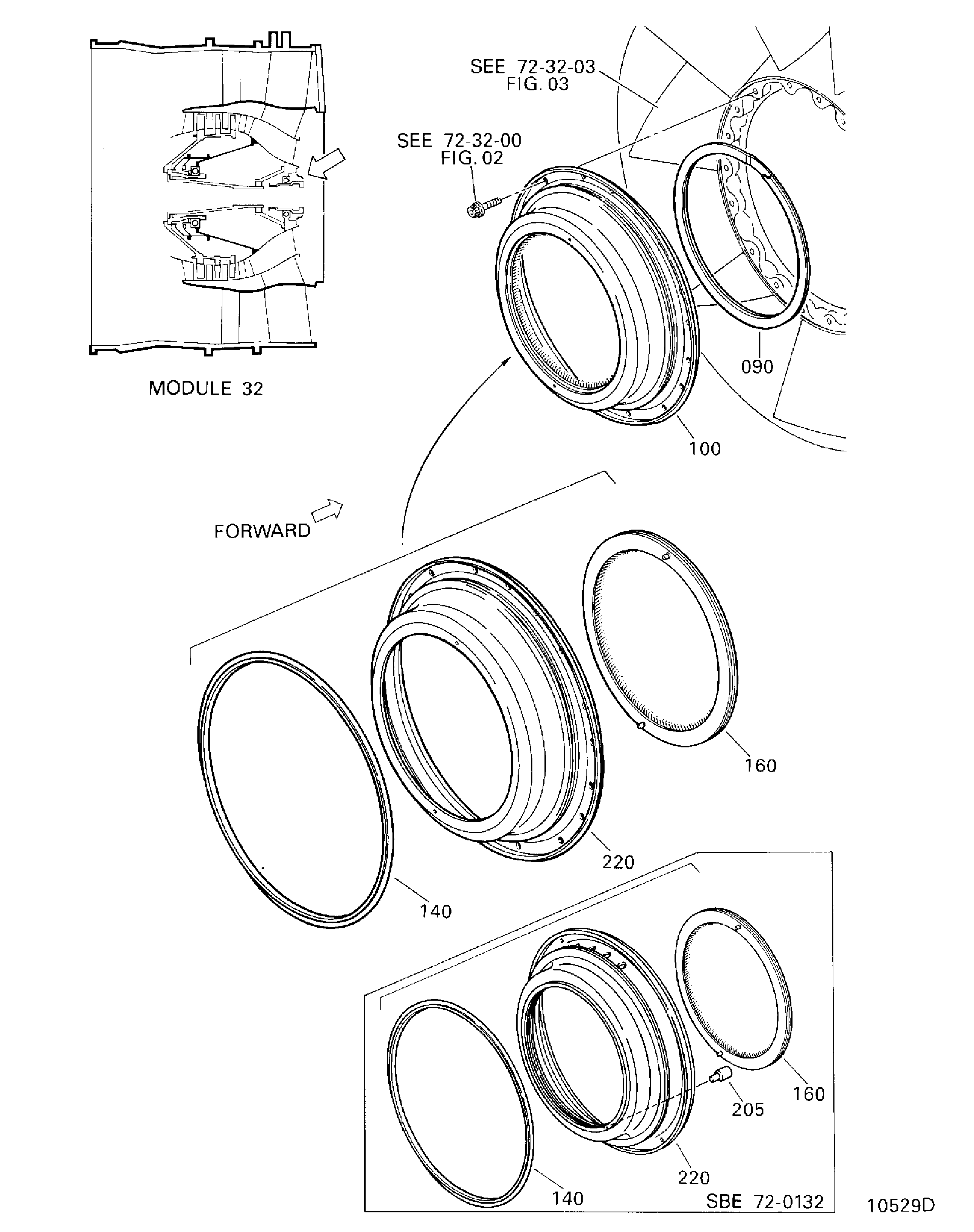 FRONT BEARING COMPARTMENT REAR AIR SEAL