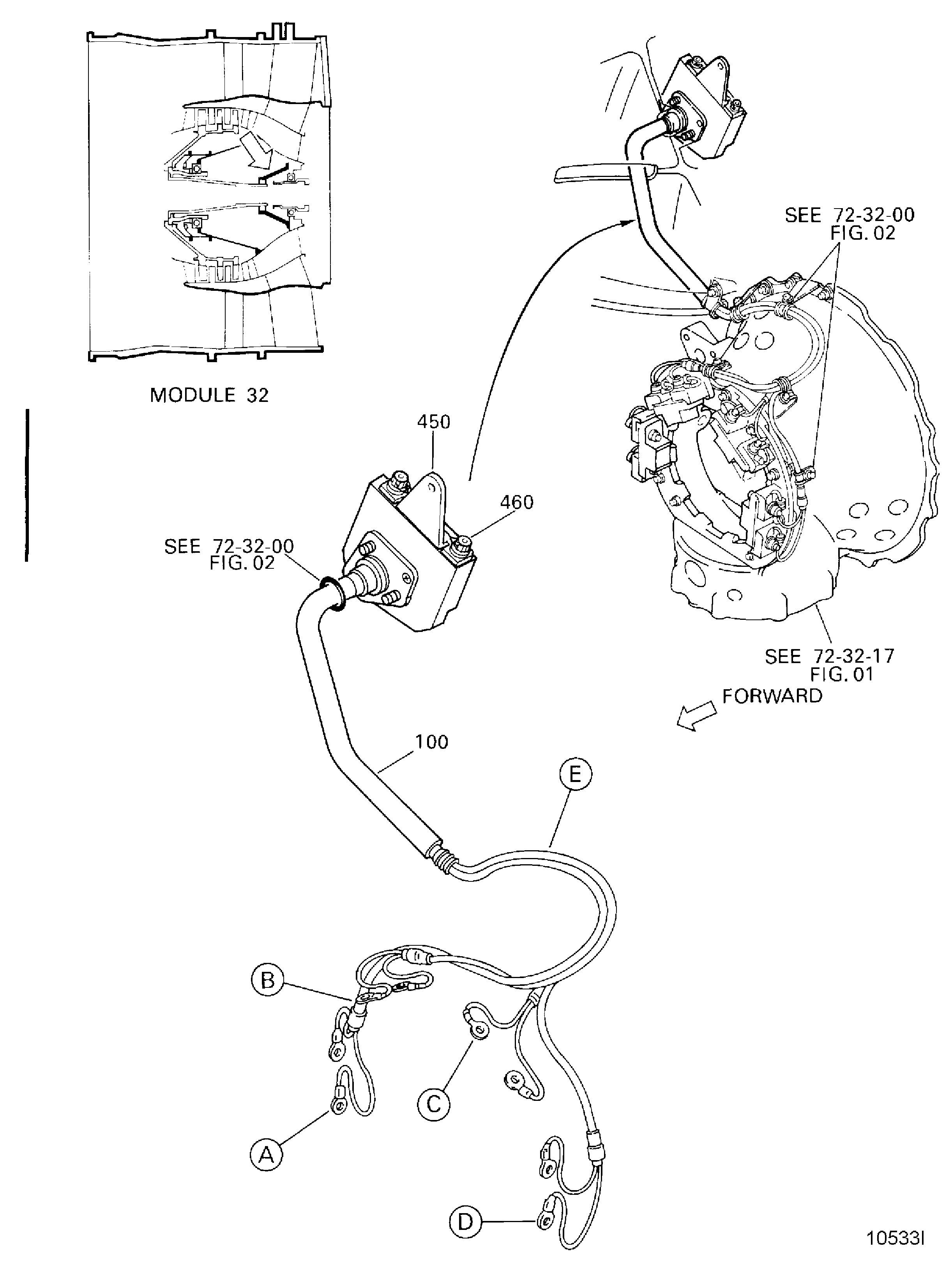 FAN SPEED/TRIM BALANCE PROBES HARNESS