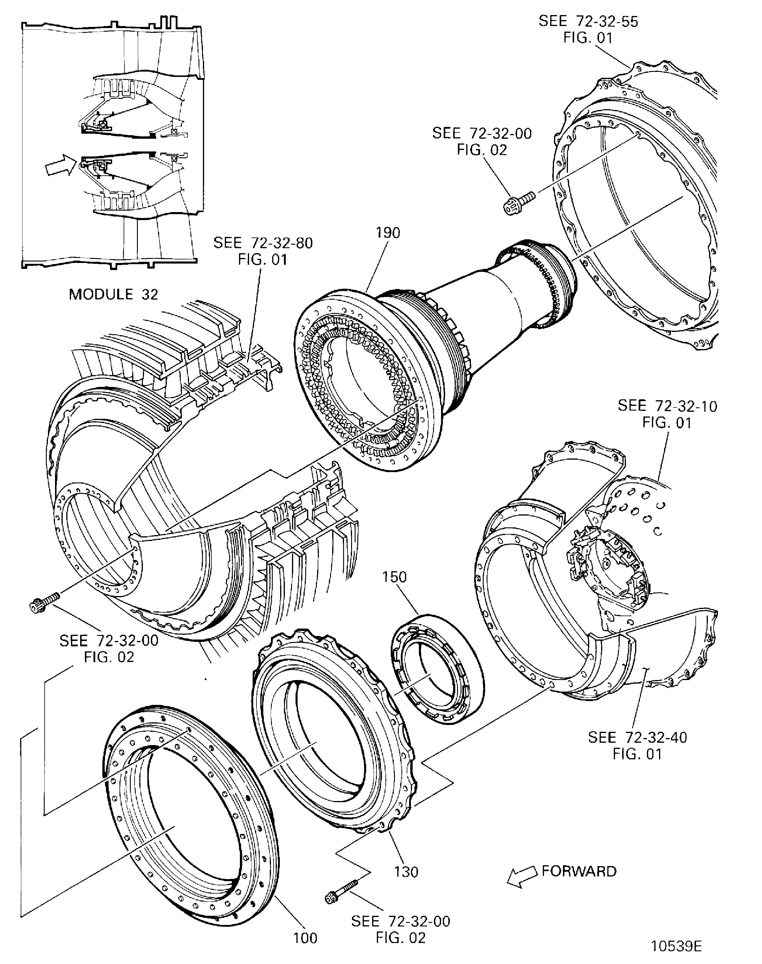 LP SHAFT NO.1 AND NO.2 BEARING ASSEMBLY
