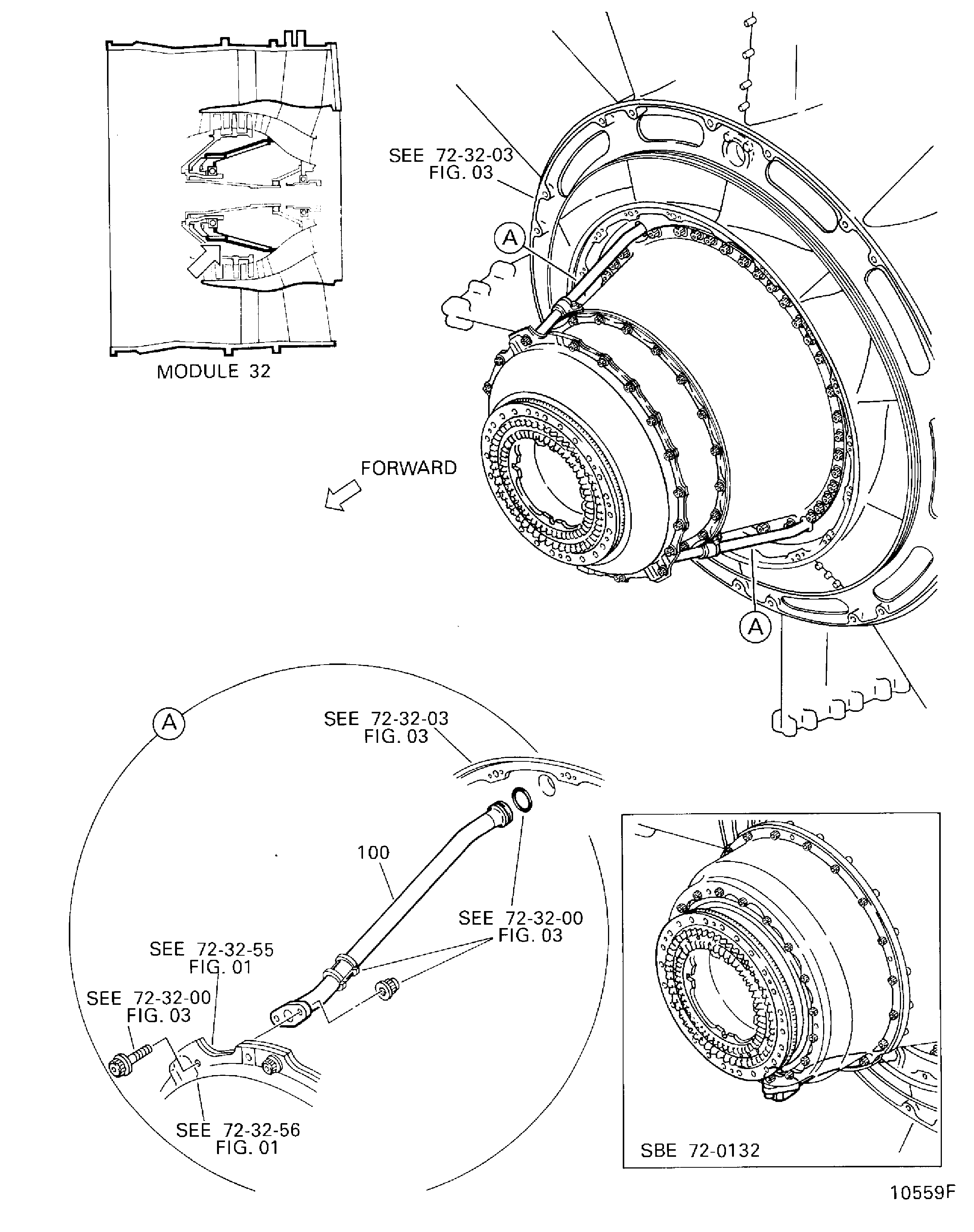 NO.1 BEARING COMPARTMENT AIR TUBES
