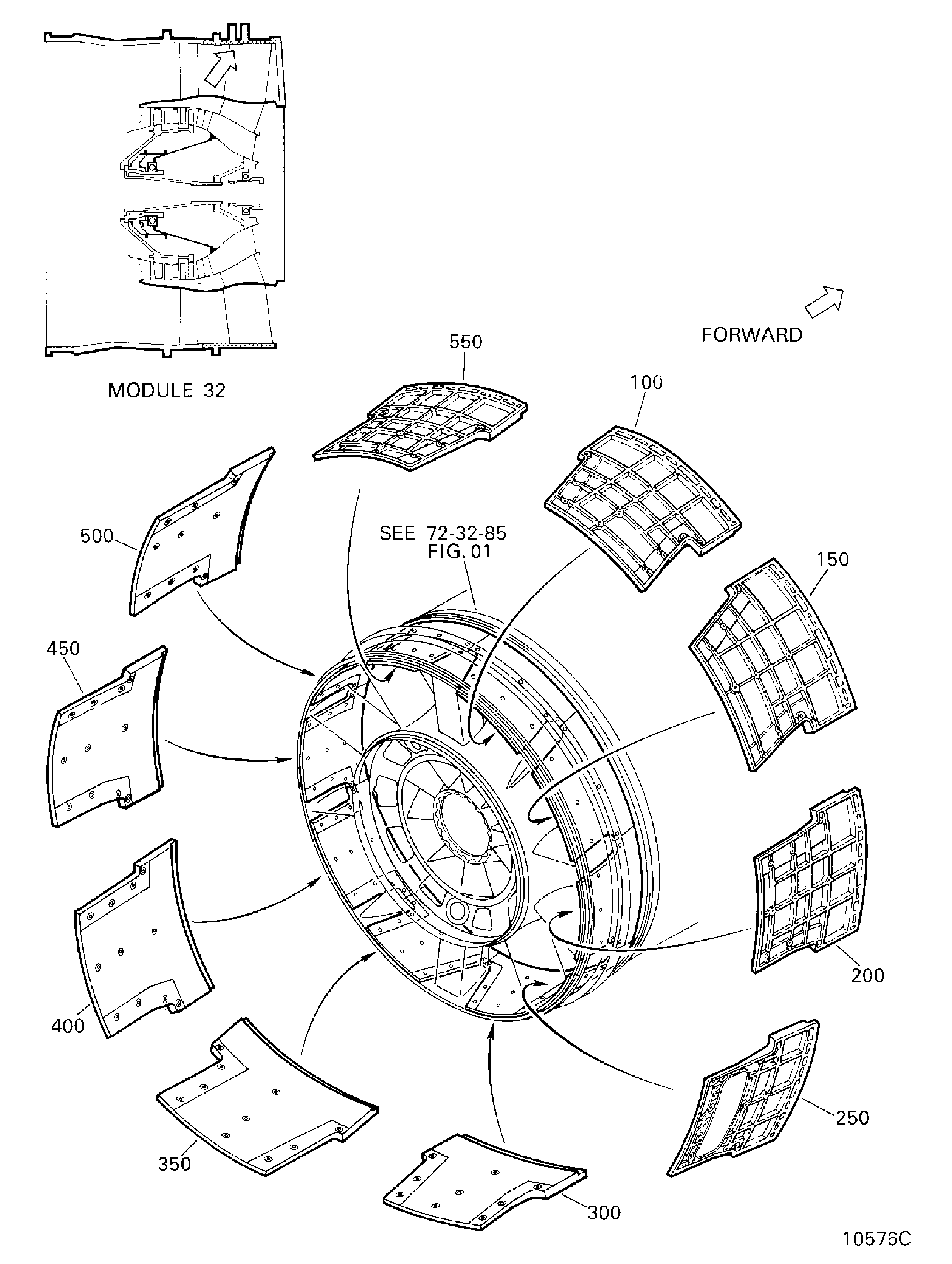 FAN CASE REAR PANELS