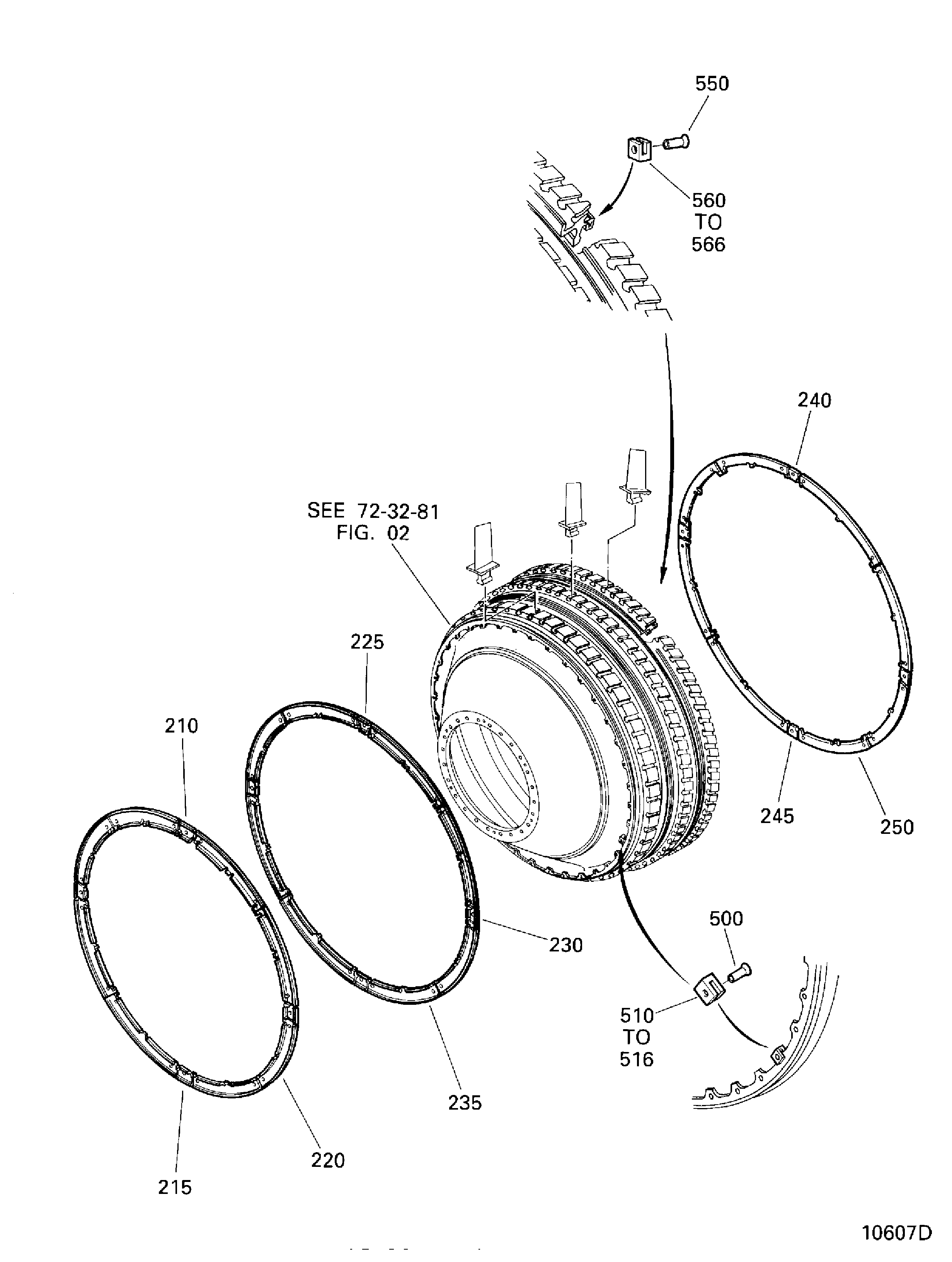 "LP COMPRESSOR STAGE 1.5, 2 AND 2.5 ASSEMBLY"