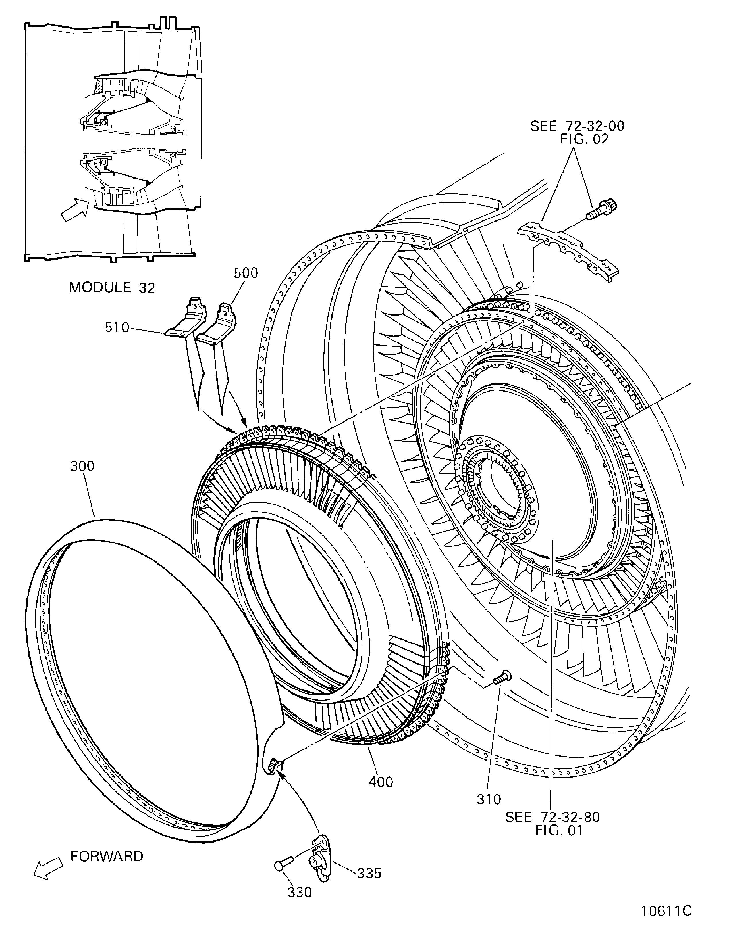 FAN OUTLET INNER VANE ASSEMBLY