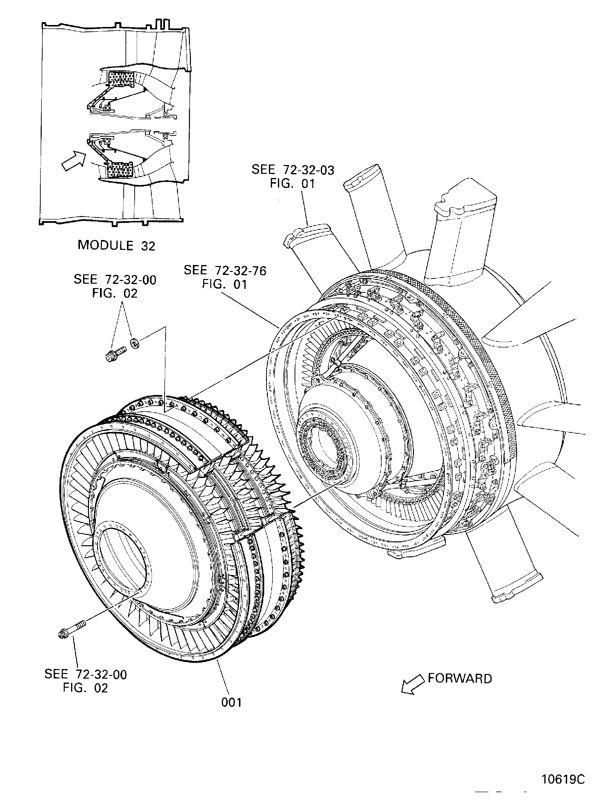 "LP COMPRESSOR STAGE 1.5, 2 AND 2.5 ASSEMBLY"