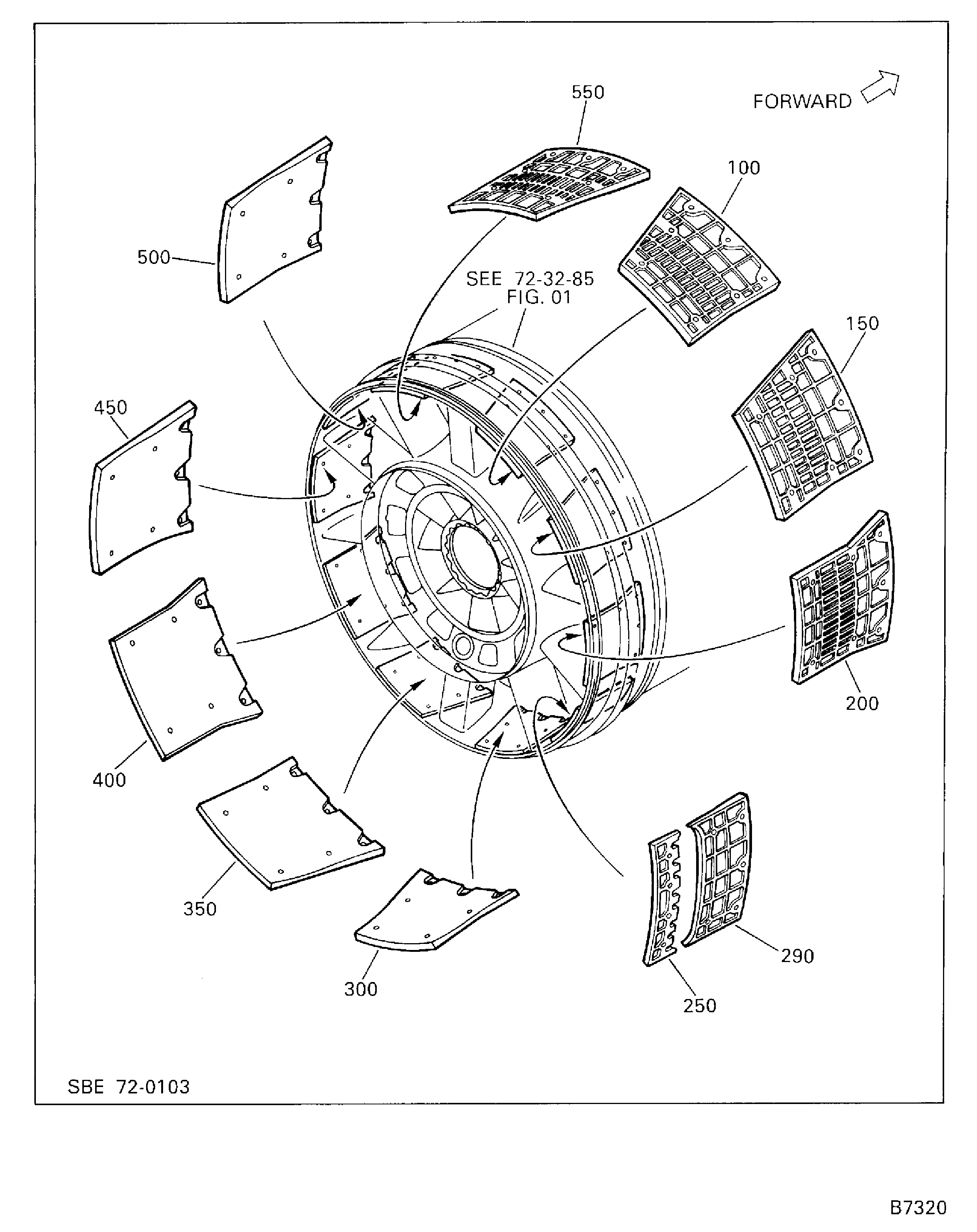FAN CASE REAR PANELS