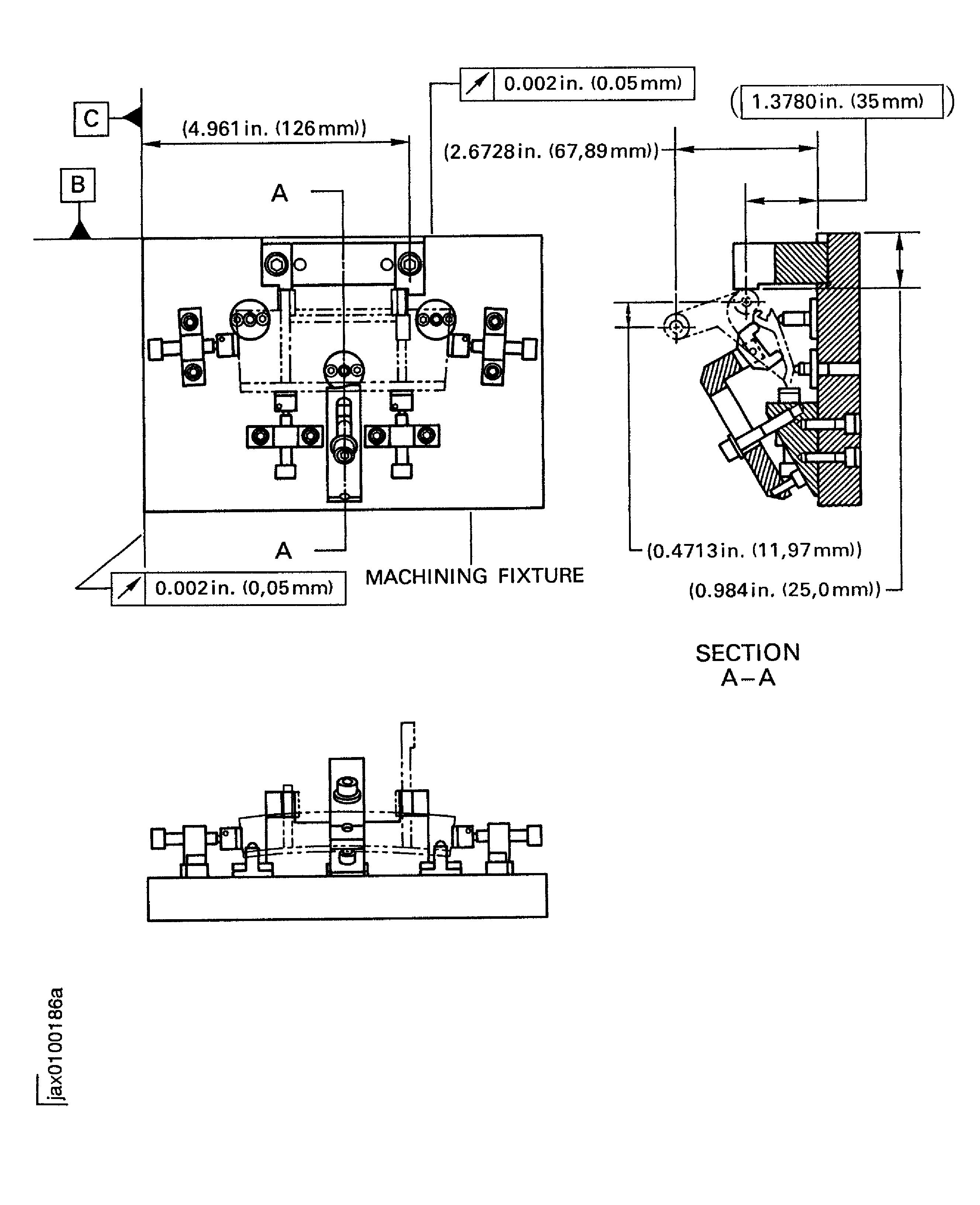 Repair details and dimensions (Machining fixture)