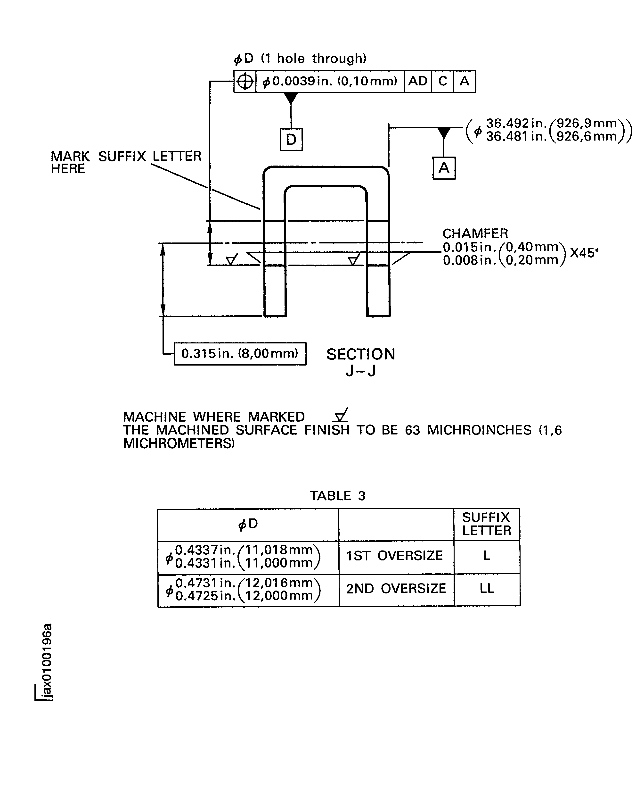 Repair details and dimensions