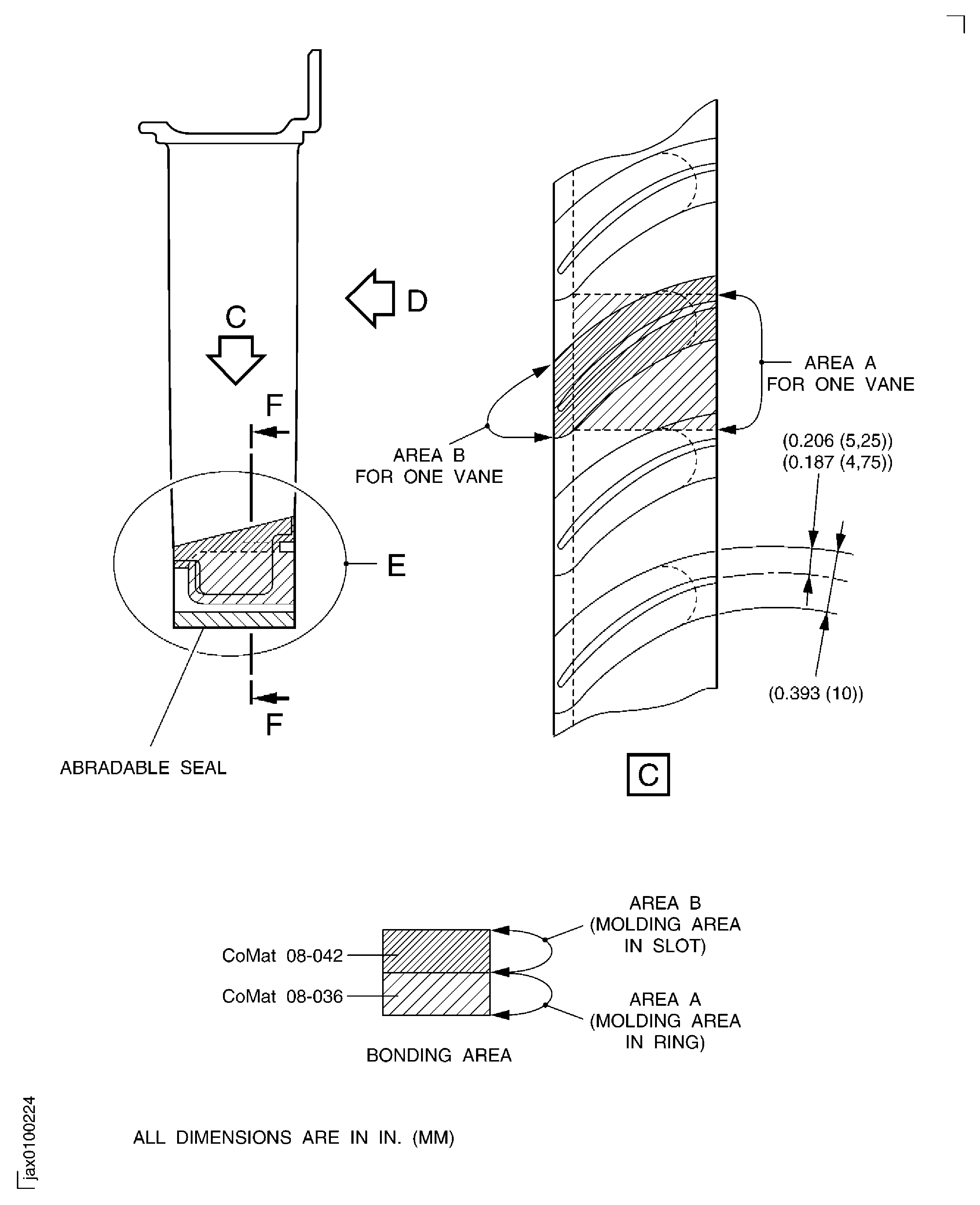 Replace the stator vane of the LPC stage 1.5 stator assembly