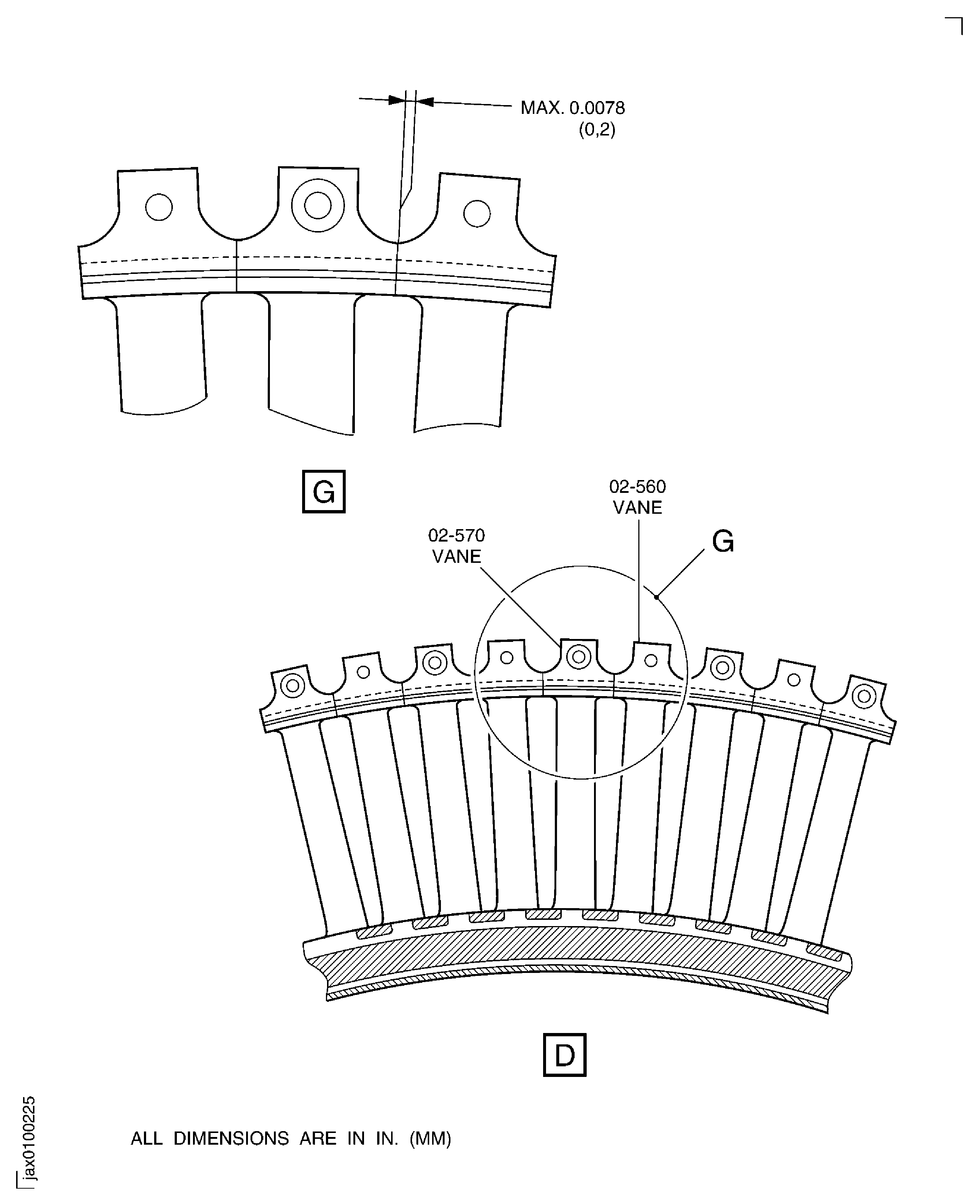 Replace the stator vane of the LPC stage 1.5 stator assembly