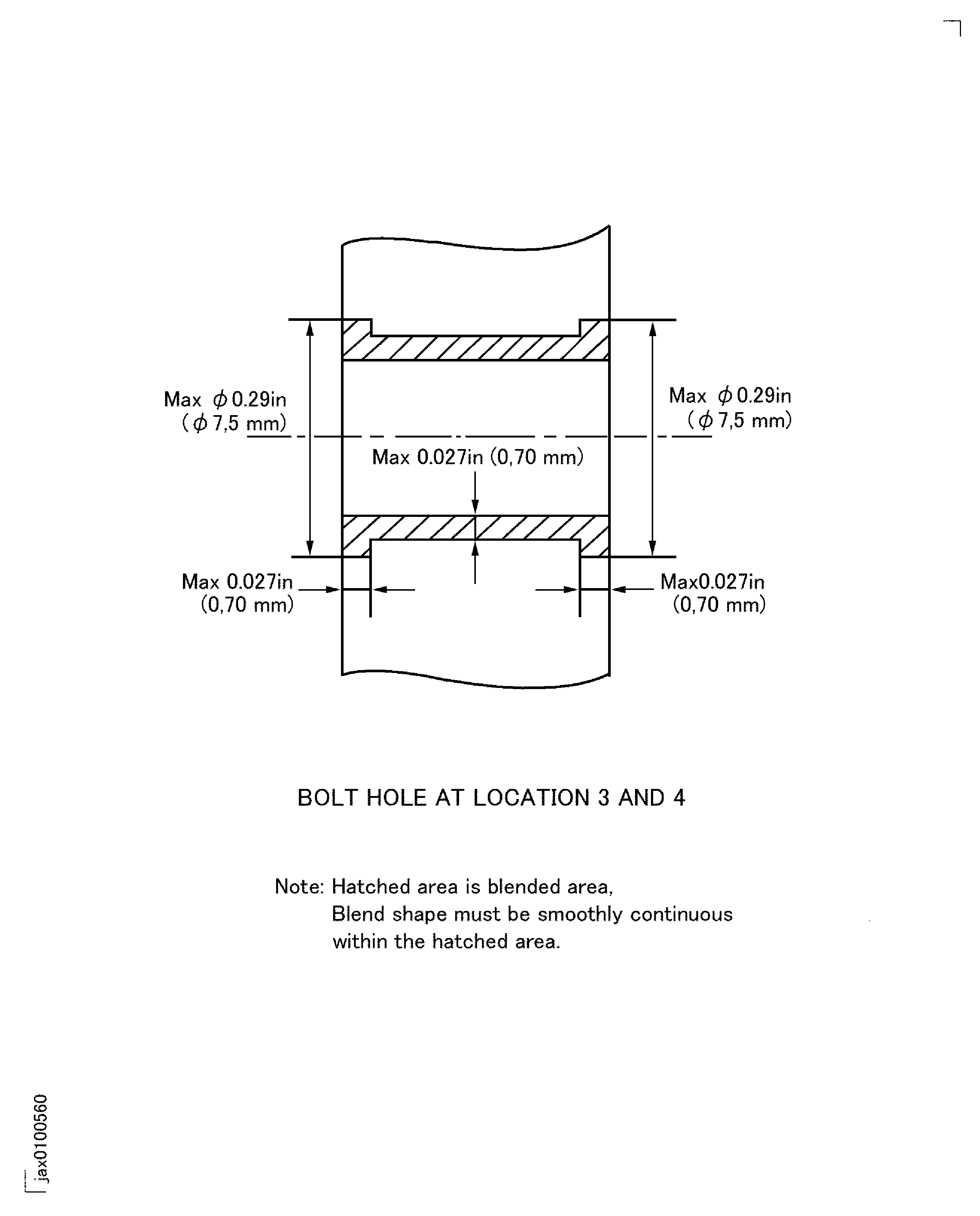 LPC front case assembly - Blend limits