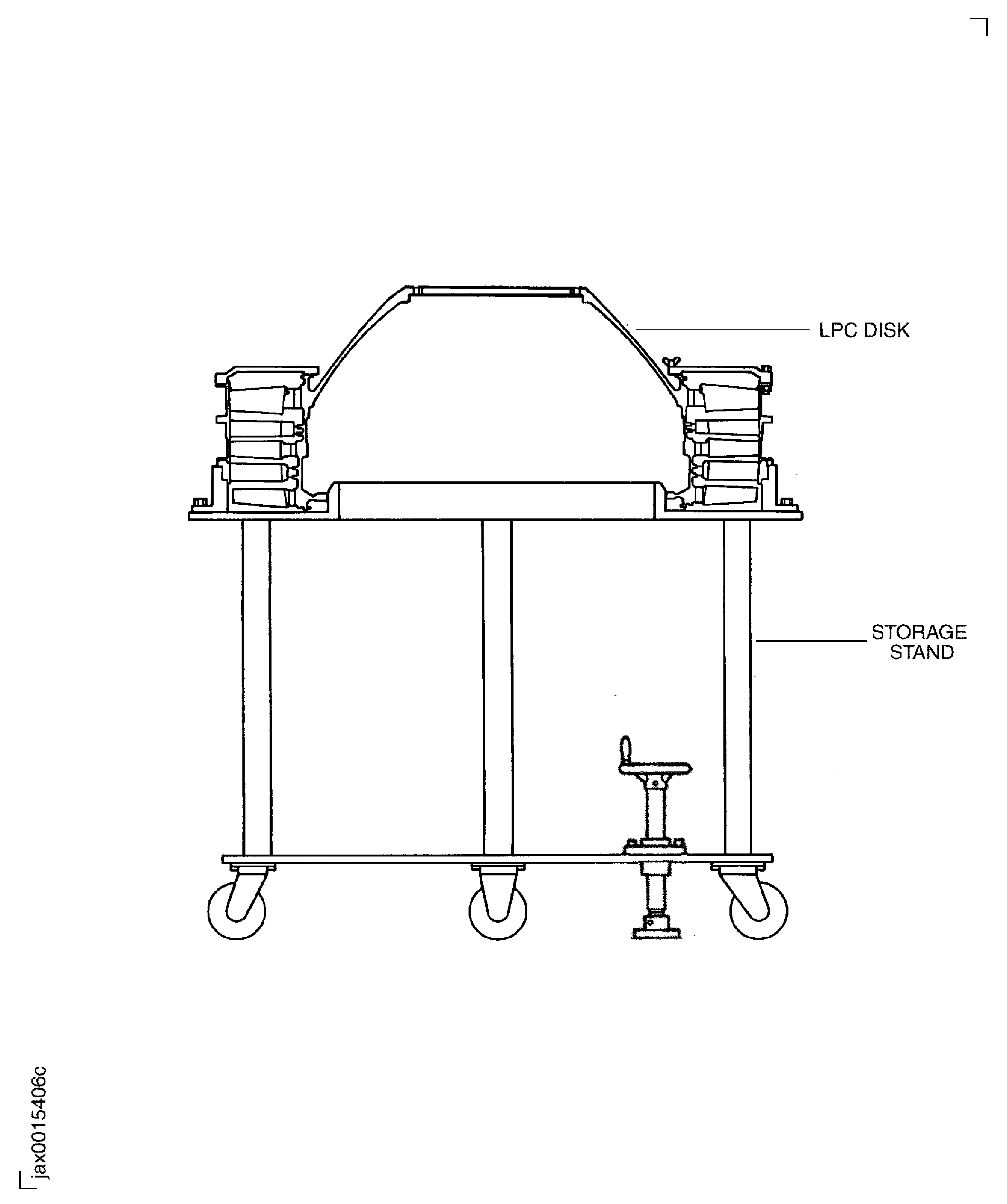 Remove the LP Compressor Stage 1.5, 2 and 2.5 Assembly from the Balance Arbor