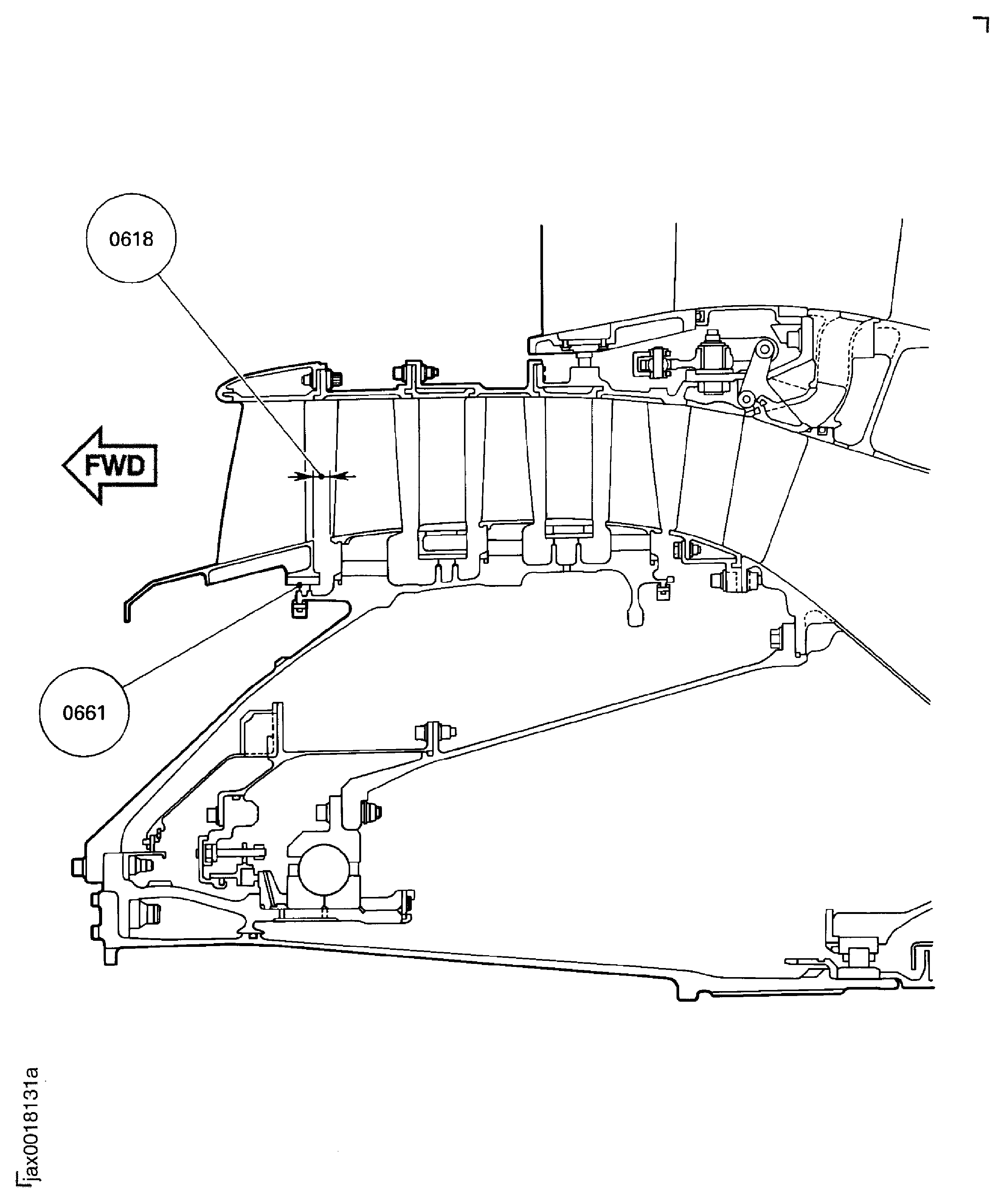 Location for axial clearance and radial clearance