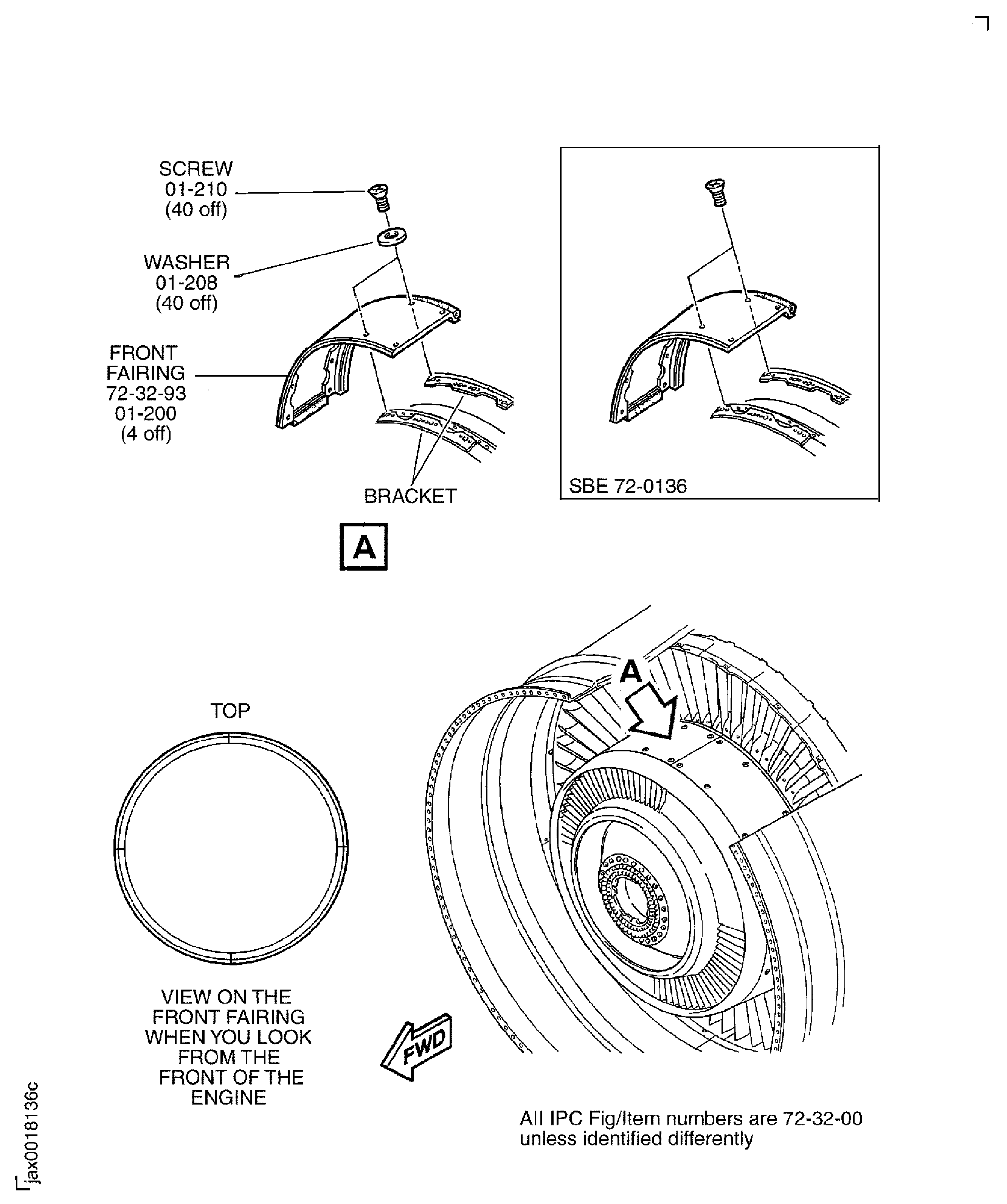 Remove the front fairings from the brackets