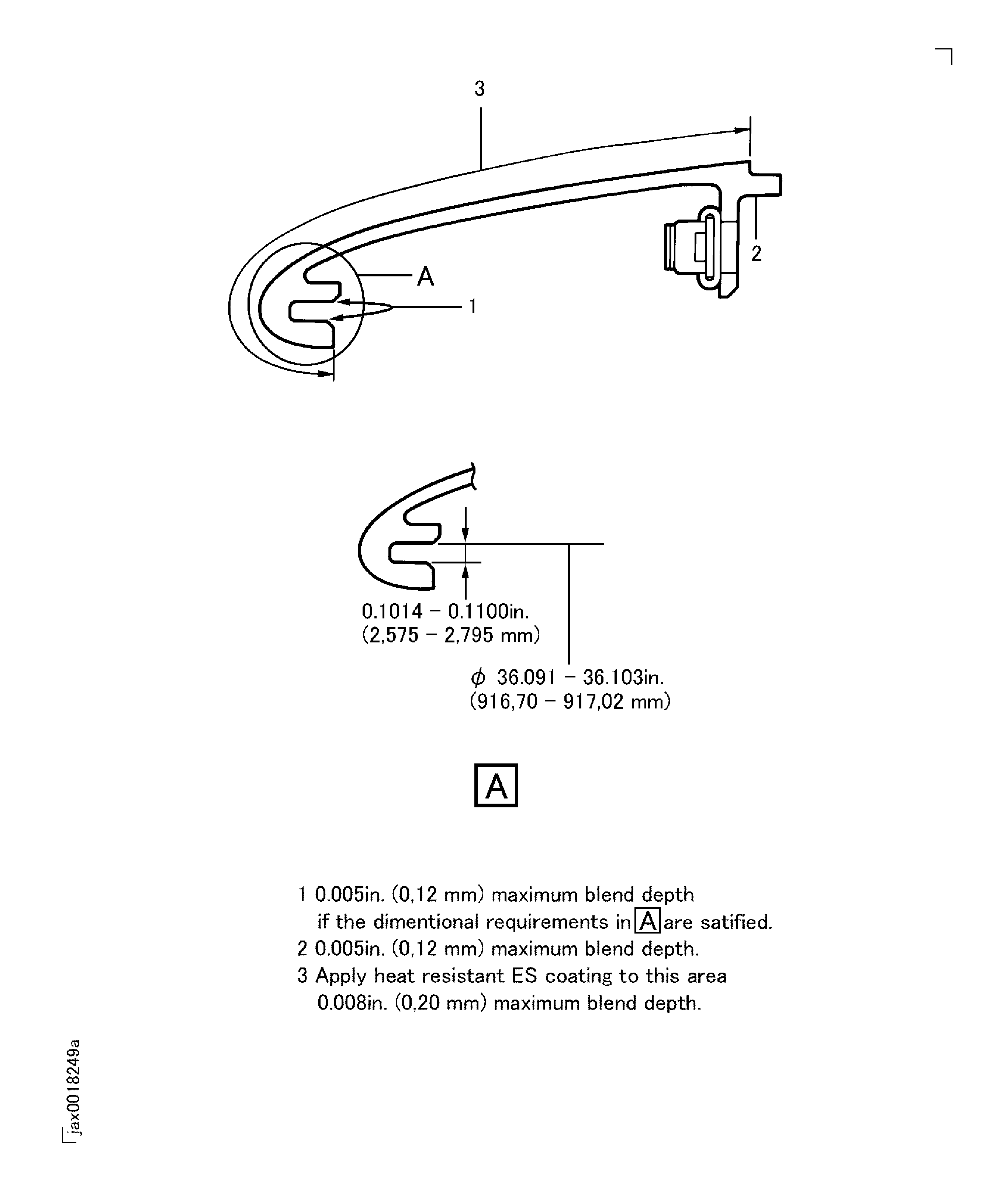 Splitter fairing - Repair limits
