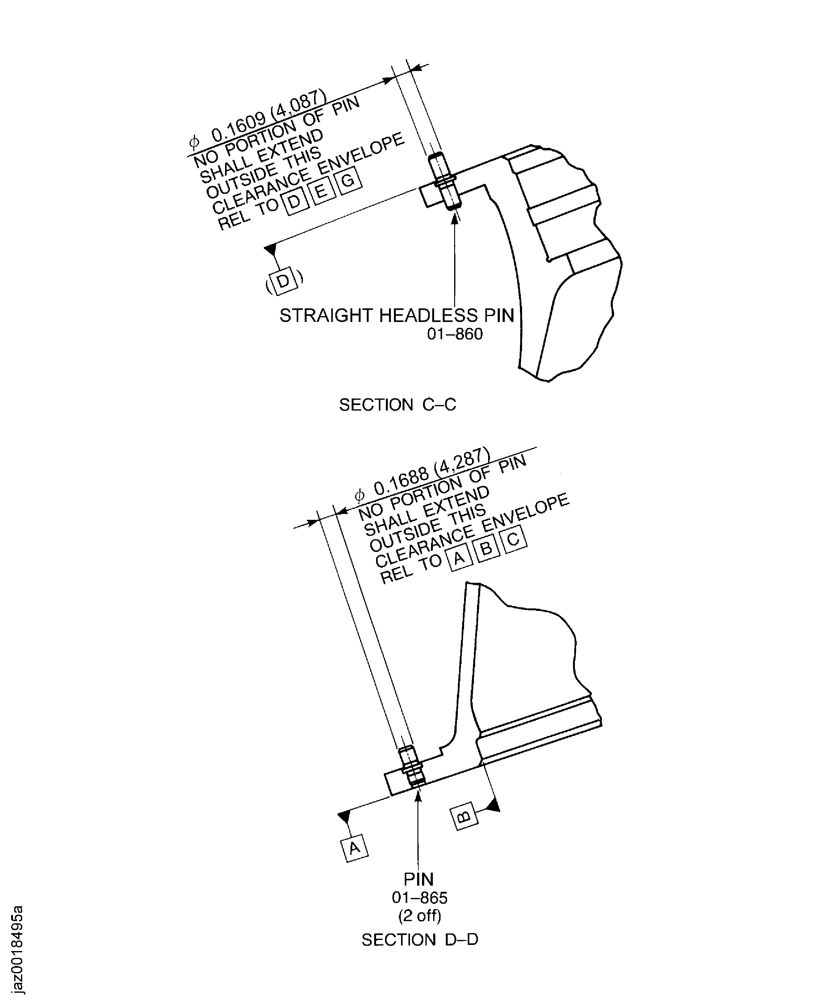 Replacement of the pin