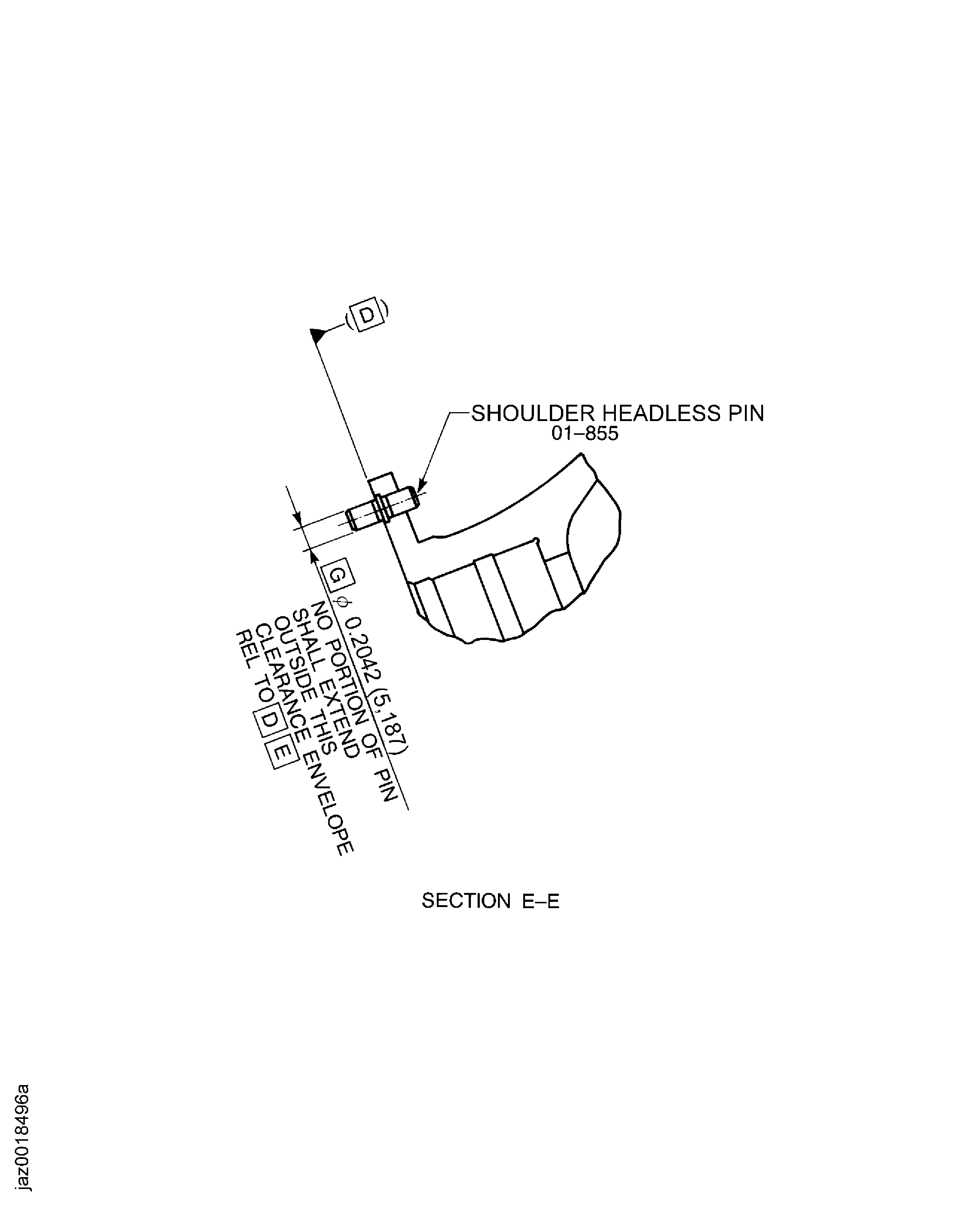Replacement of the pin