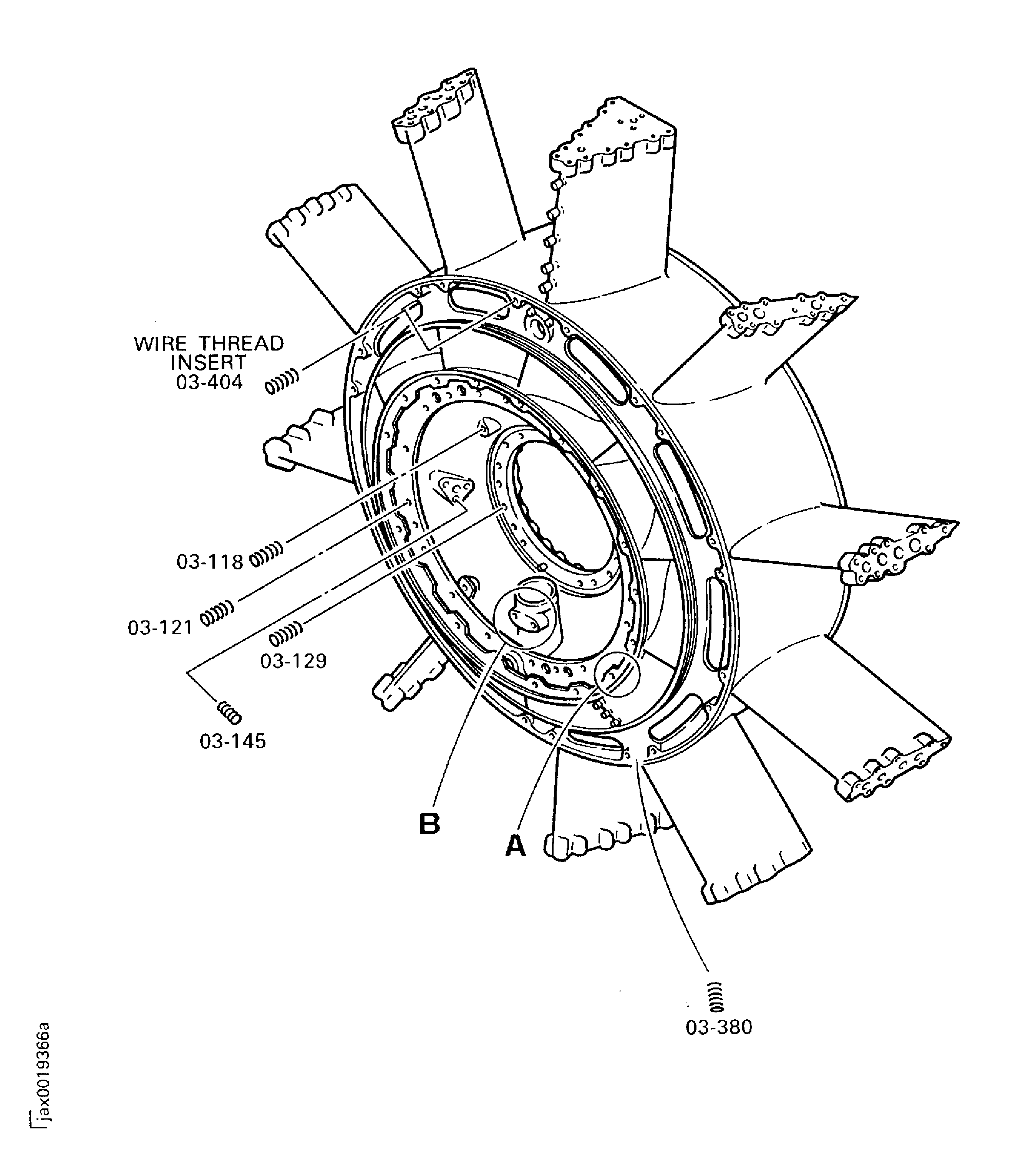 Fan frame assembly - replace the wire insert