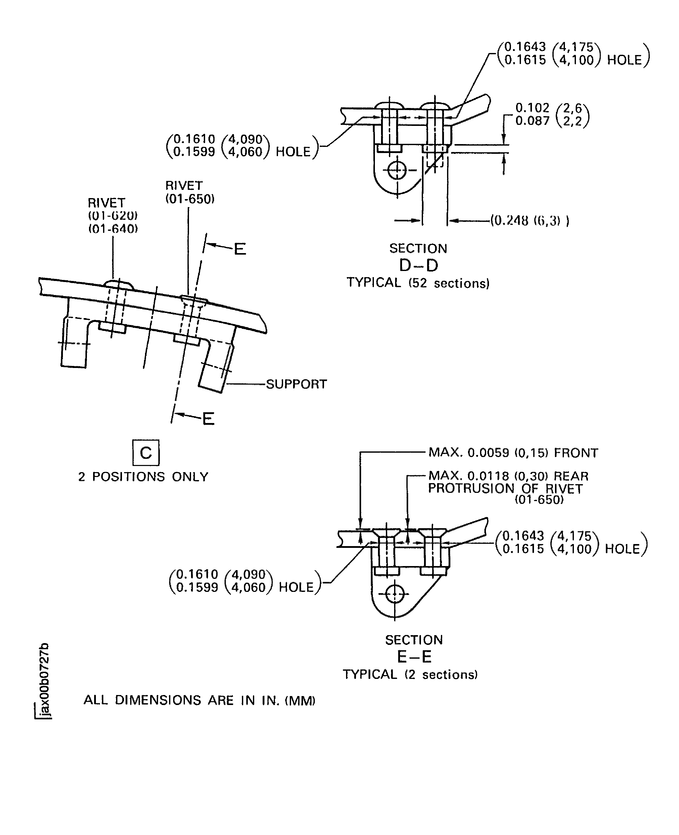 Replace the support of the support ring assembly - Assembly A and Assembly B
