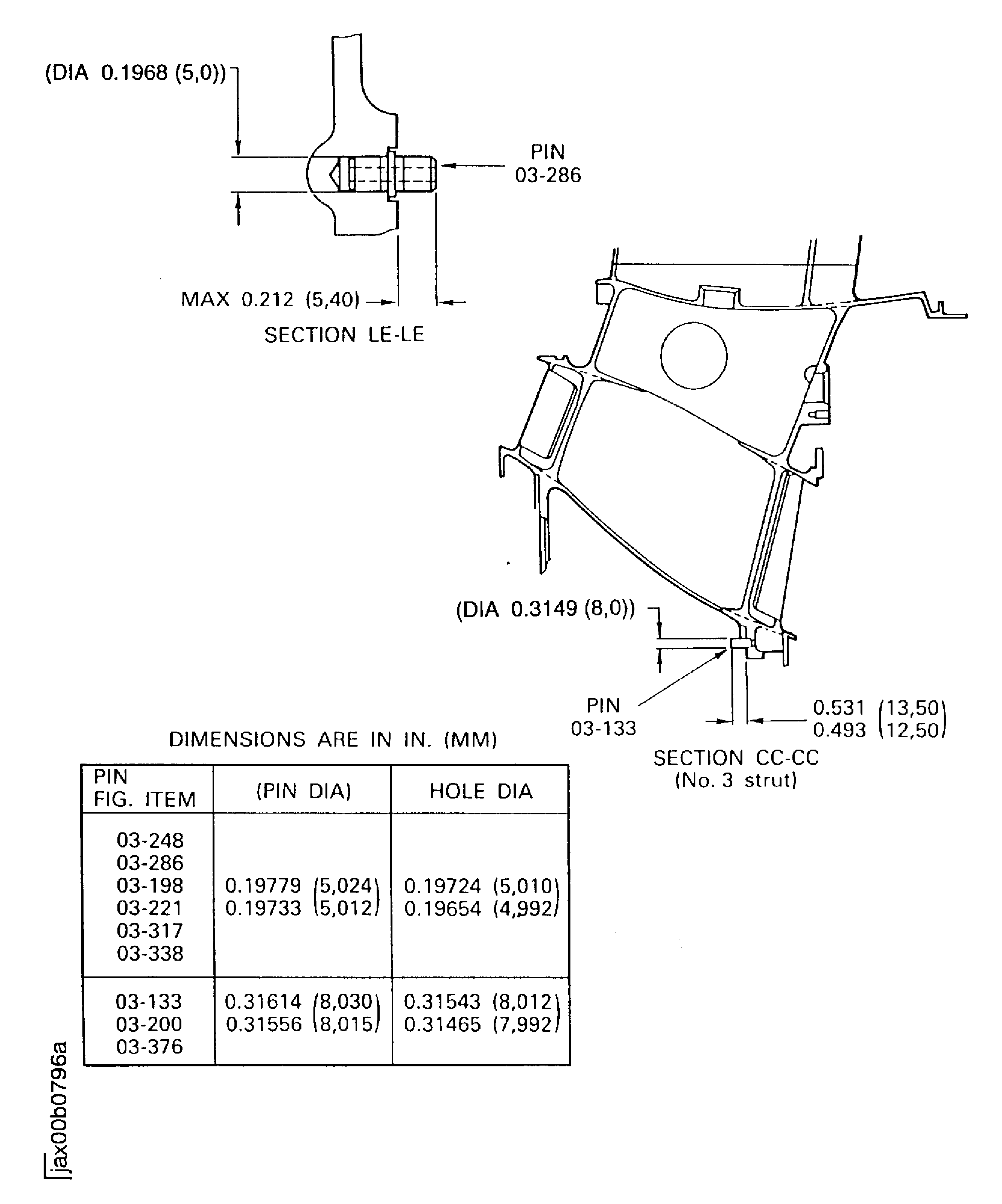 Replace locating pins of the fan frame assembly