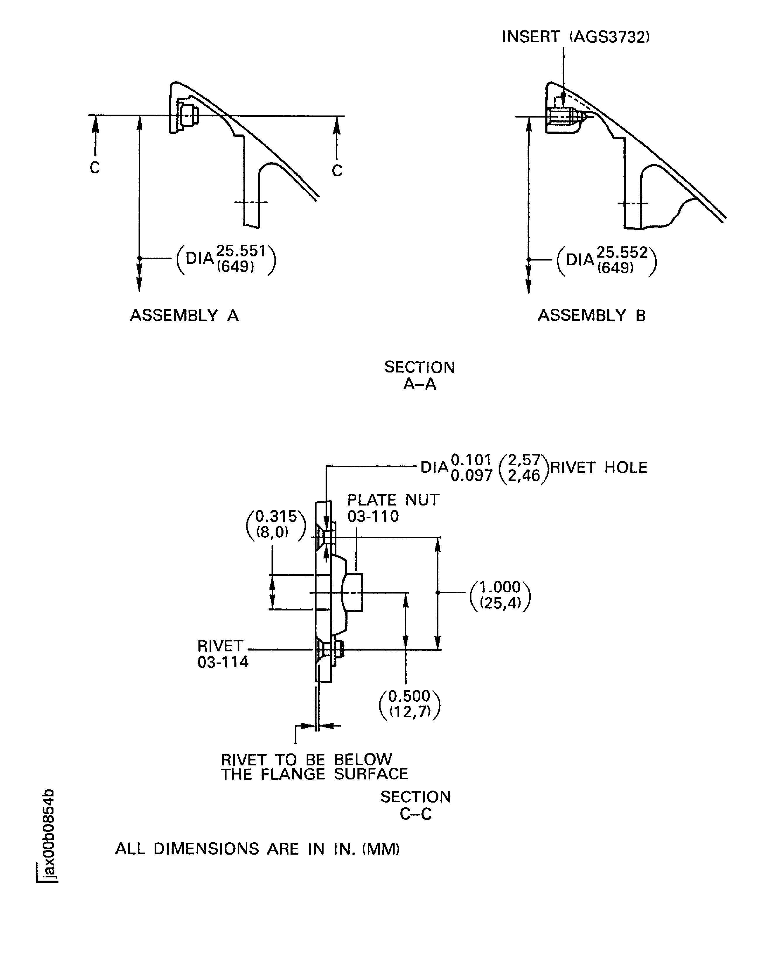 Replace the plate nut of the fan frame assembly
