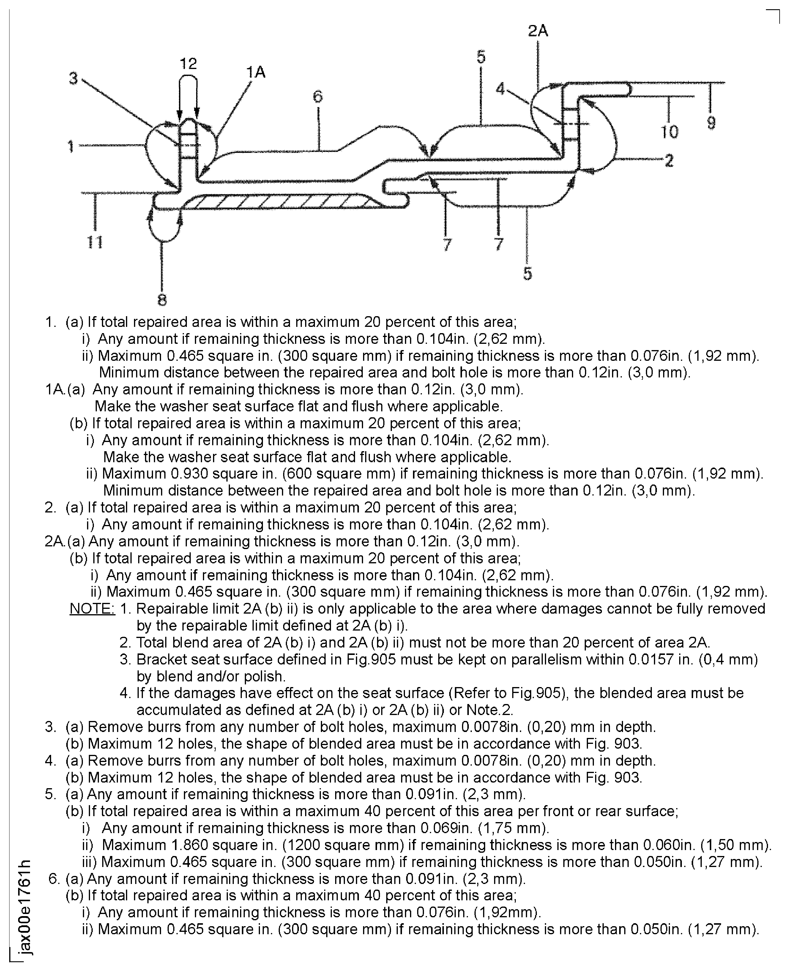 Repair Details and Dimensions