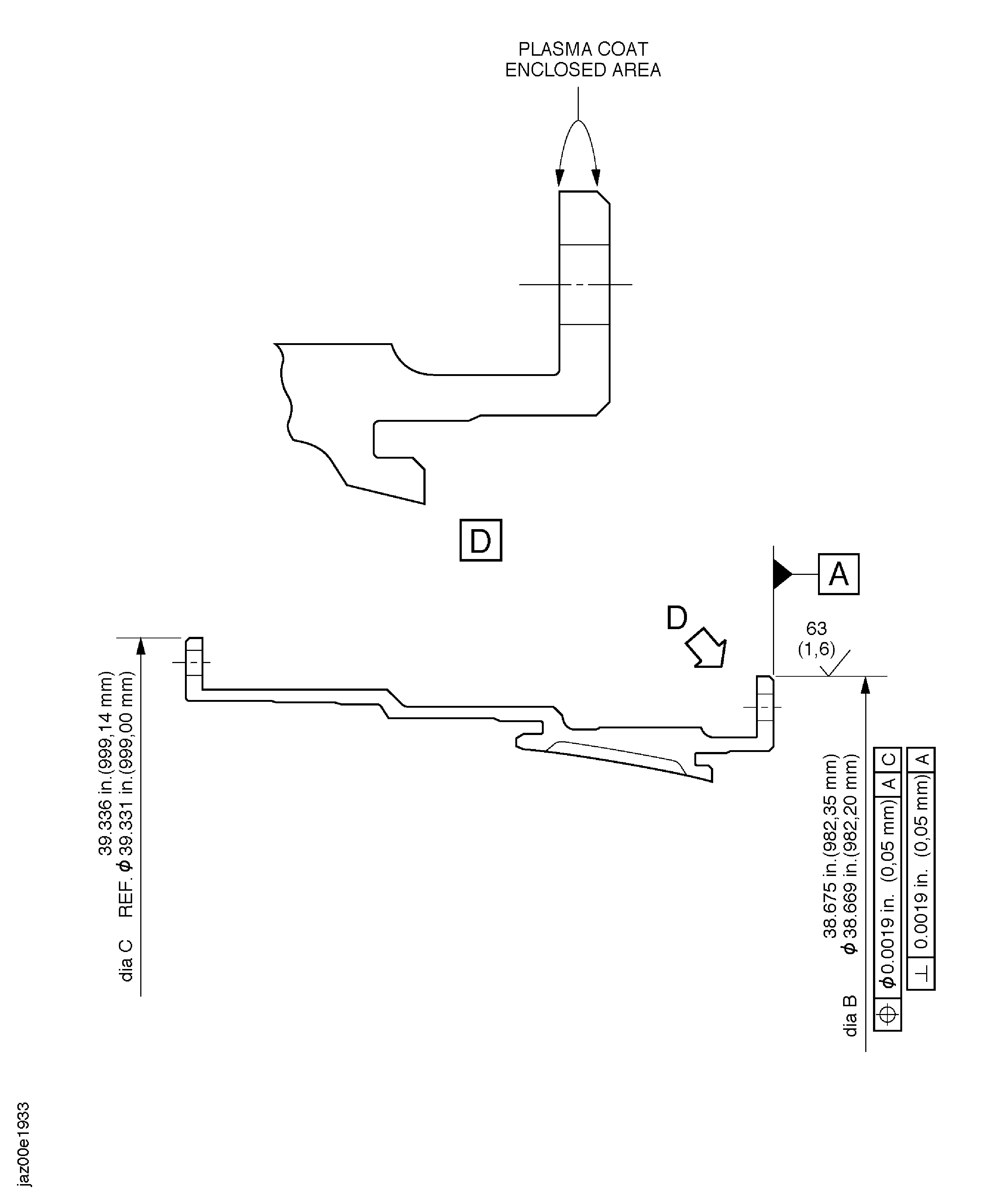 Repair details and finish machining dimensions after plasma spray