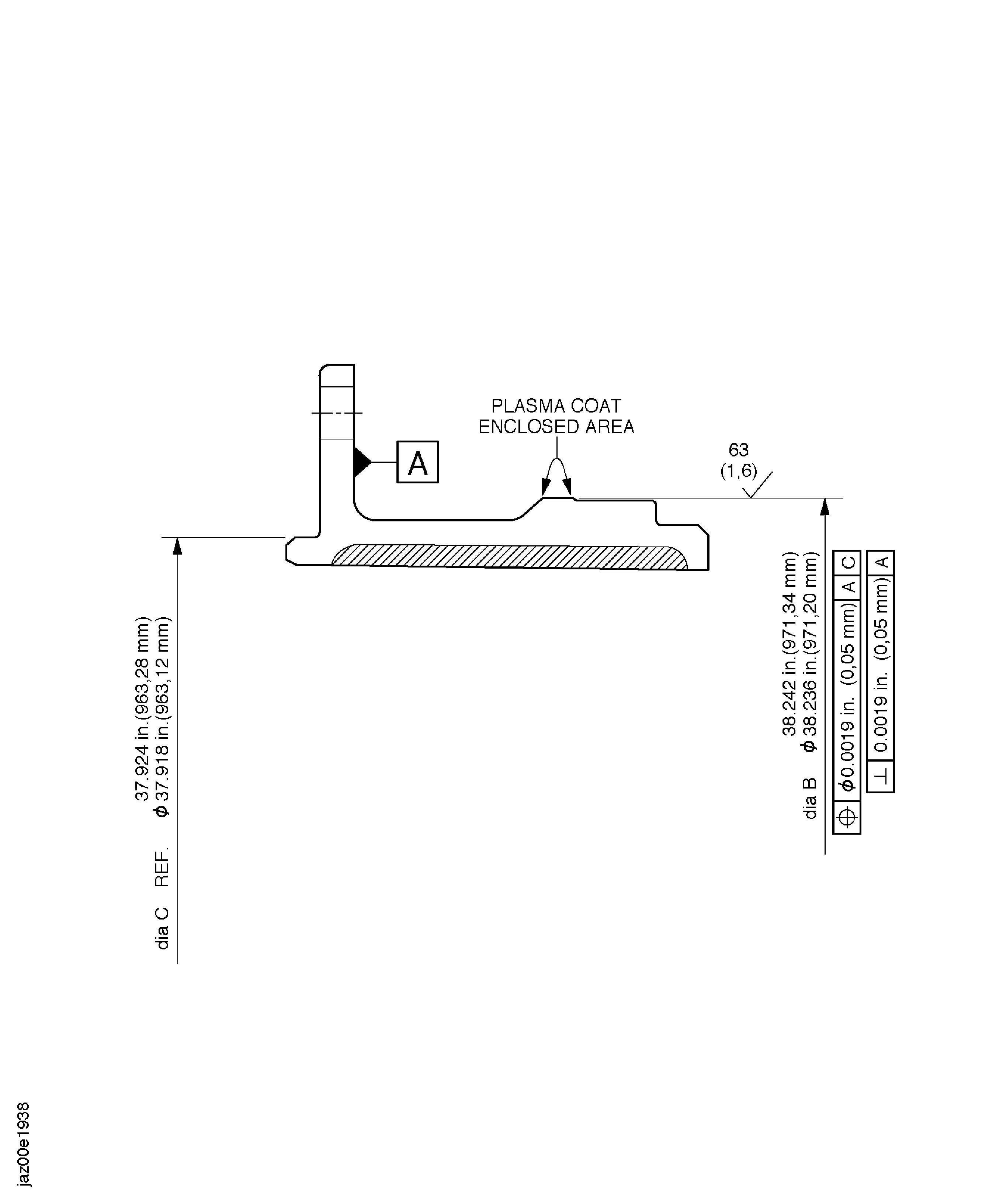 Repair details and finish machining dimensions after plasma spray