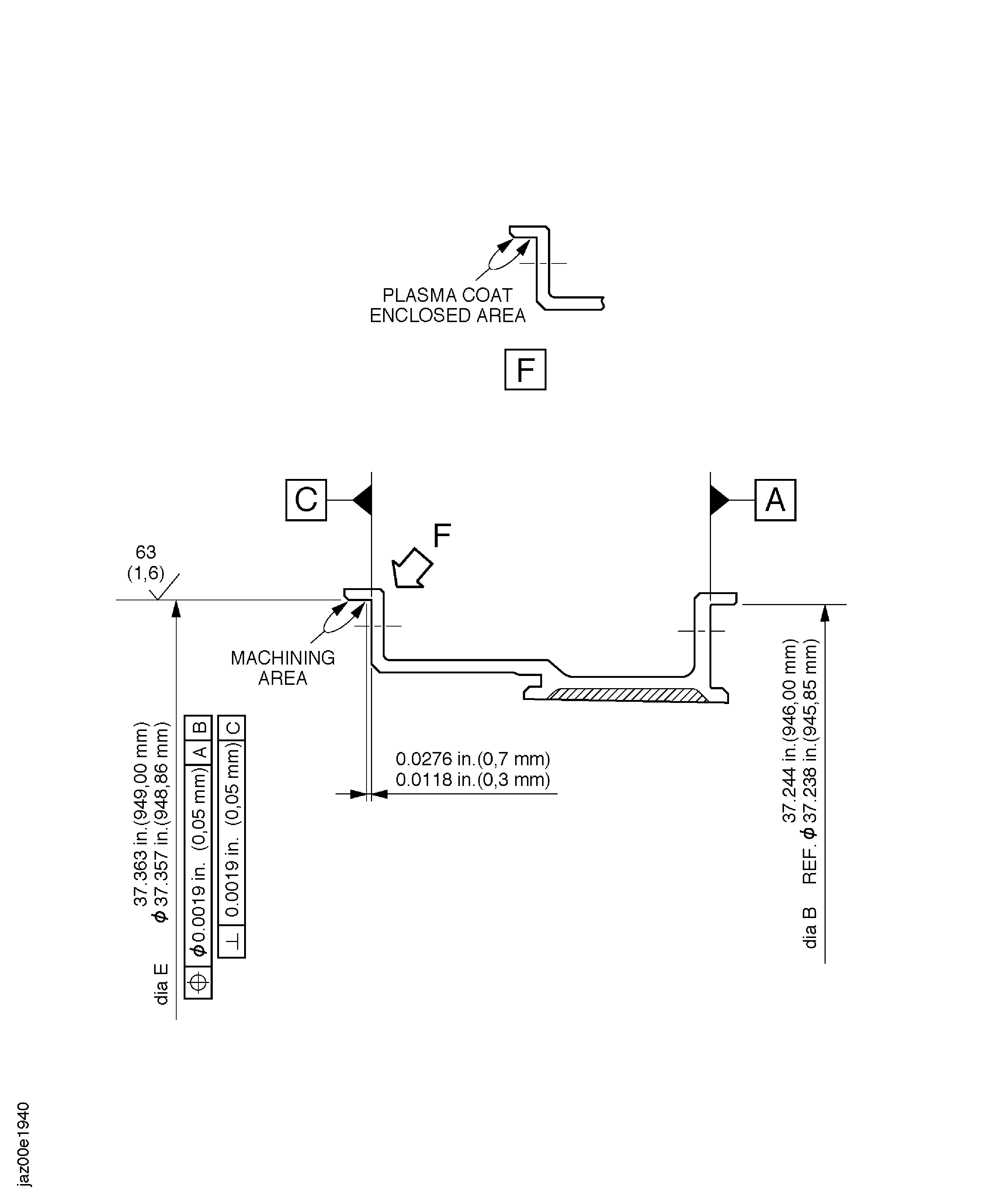 Repair details and finish machining dimensions after plasma spray
