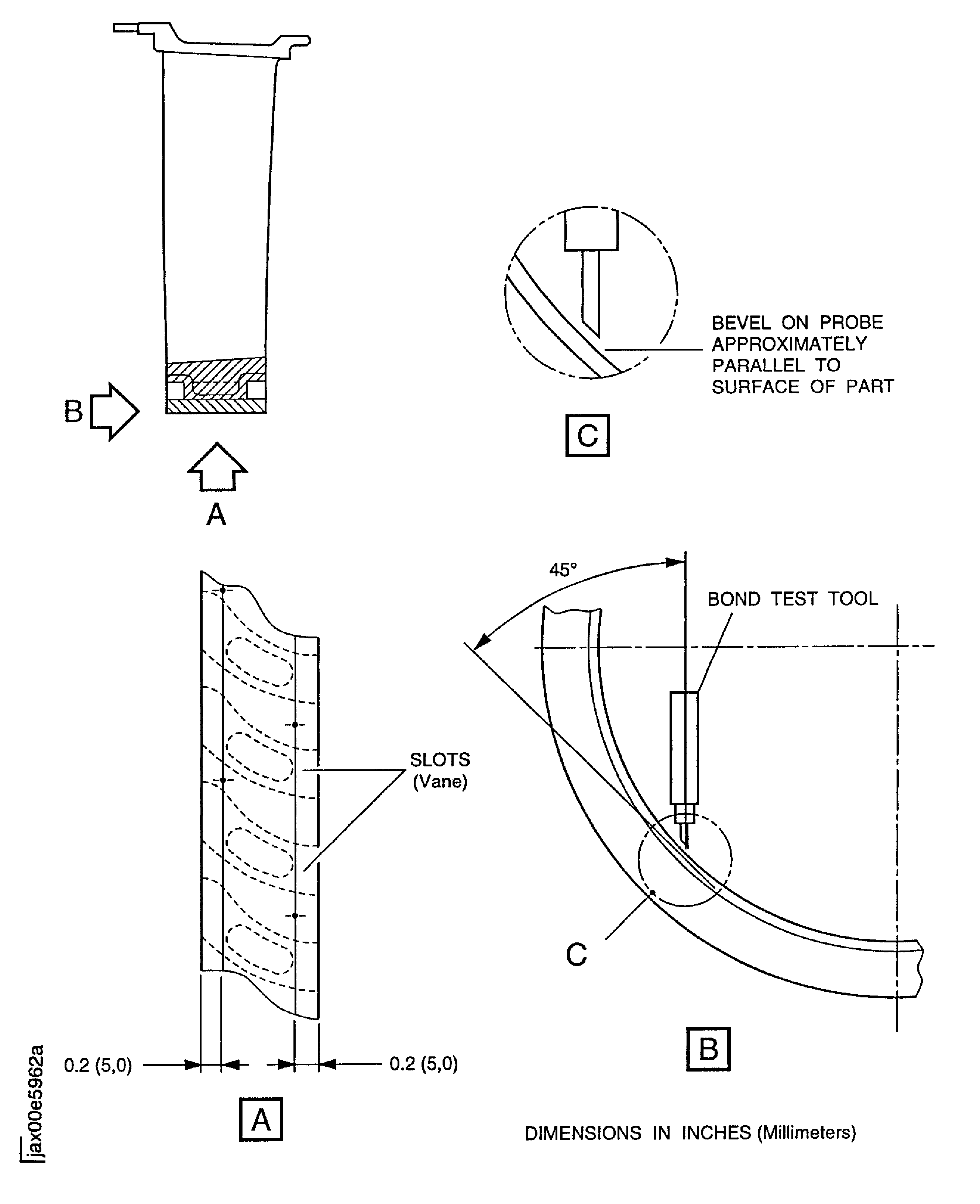 Replace the abradable seal of LPC stage 2 vane assembly