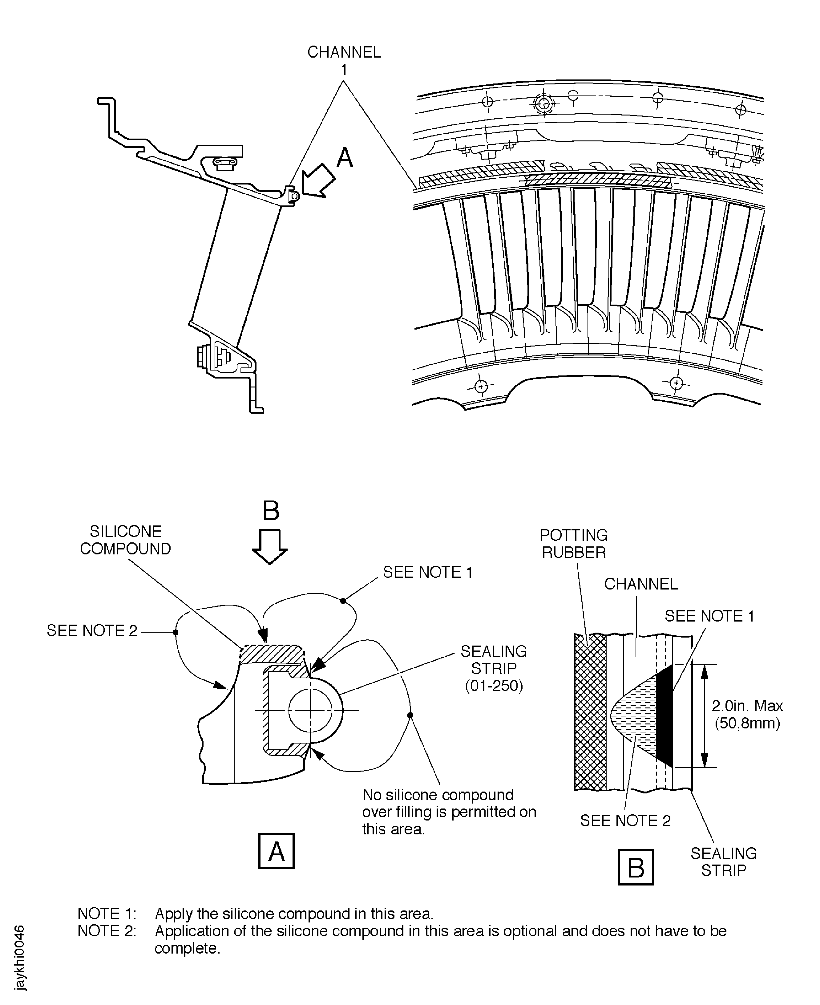 LP compressor stage 2.5 vanes