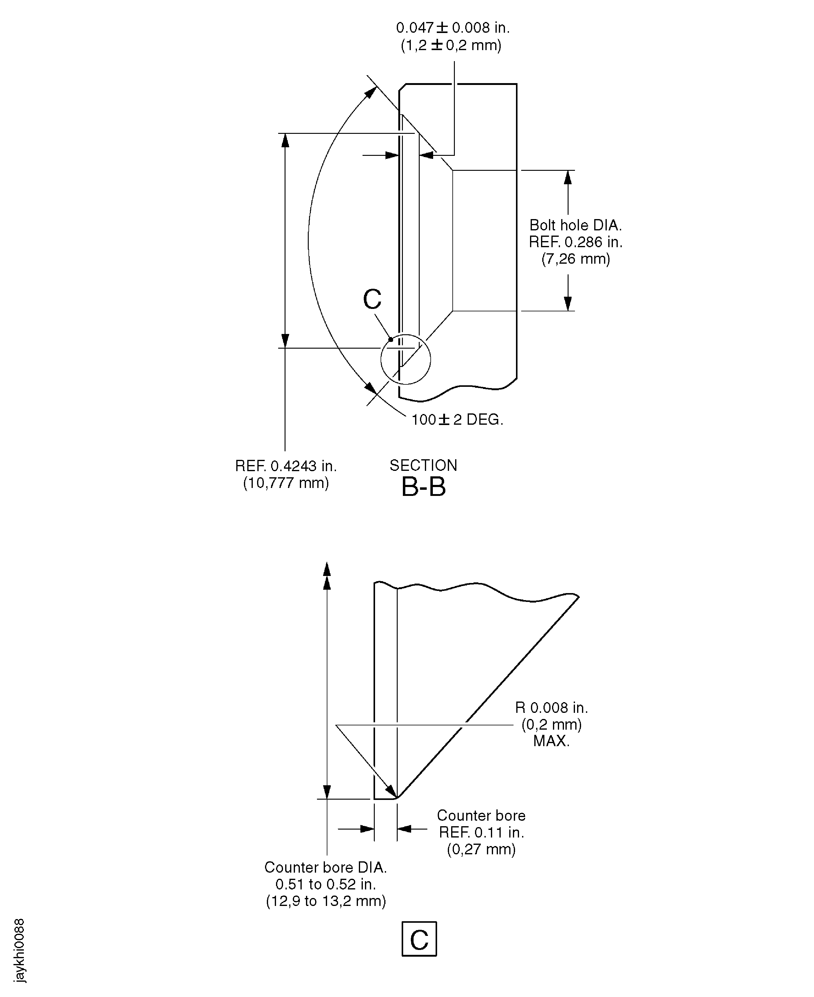 Repair Details and Dimensions