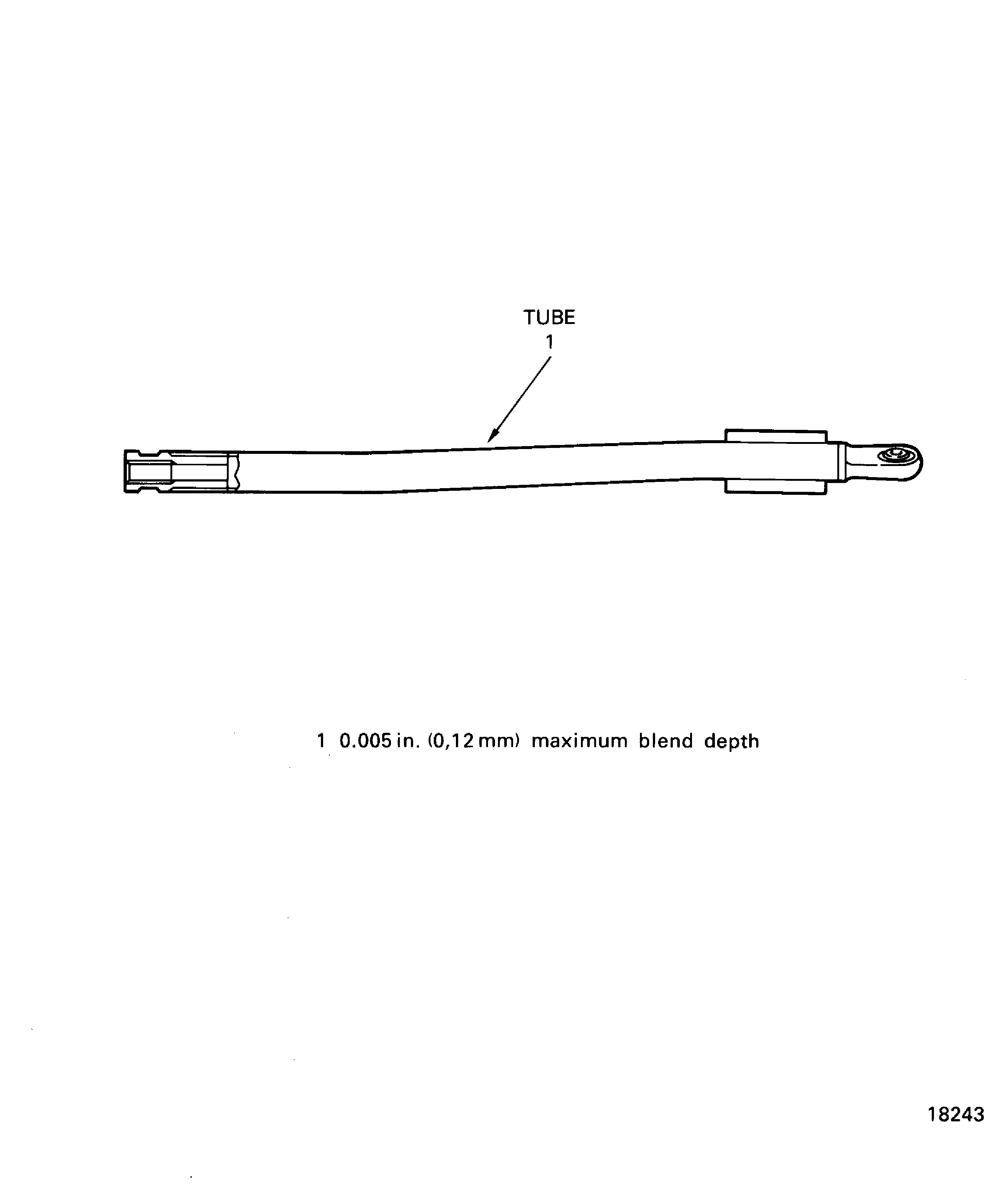 Right and left rod assembly (Typical) - blend limits