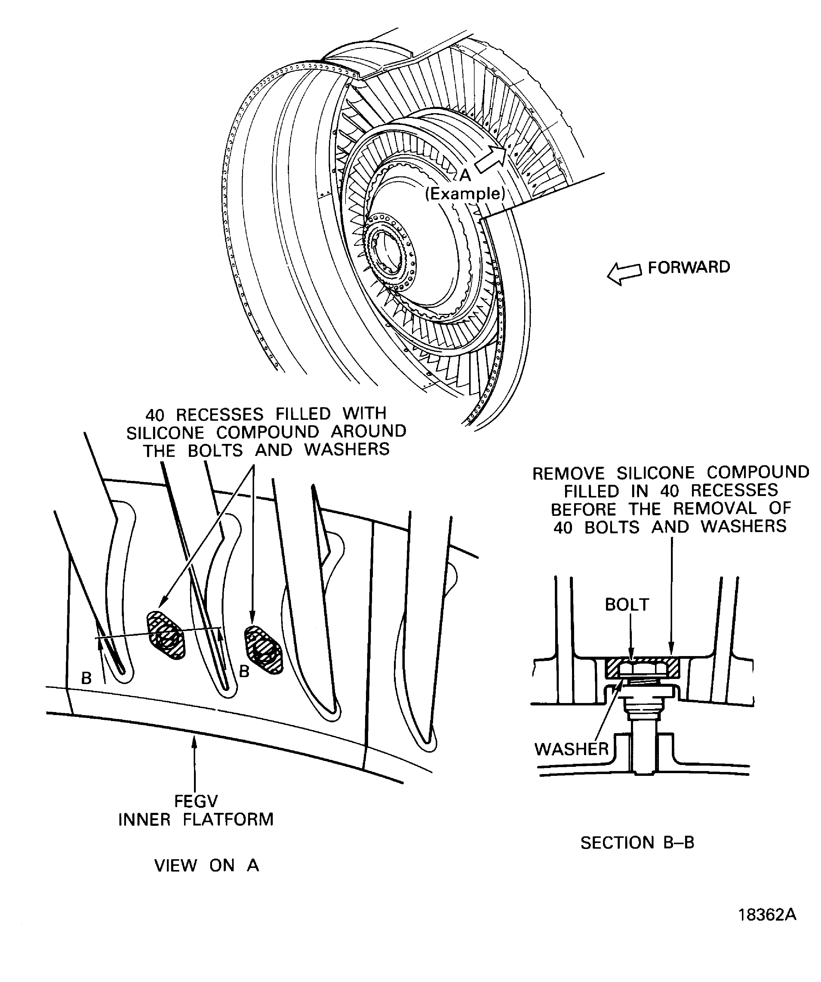 Remove silicone compound from the FEGV inner platforms
