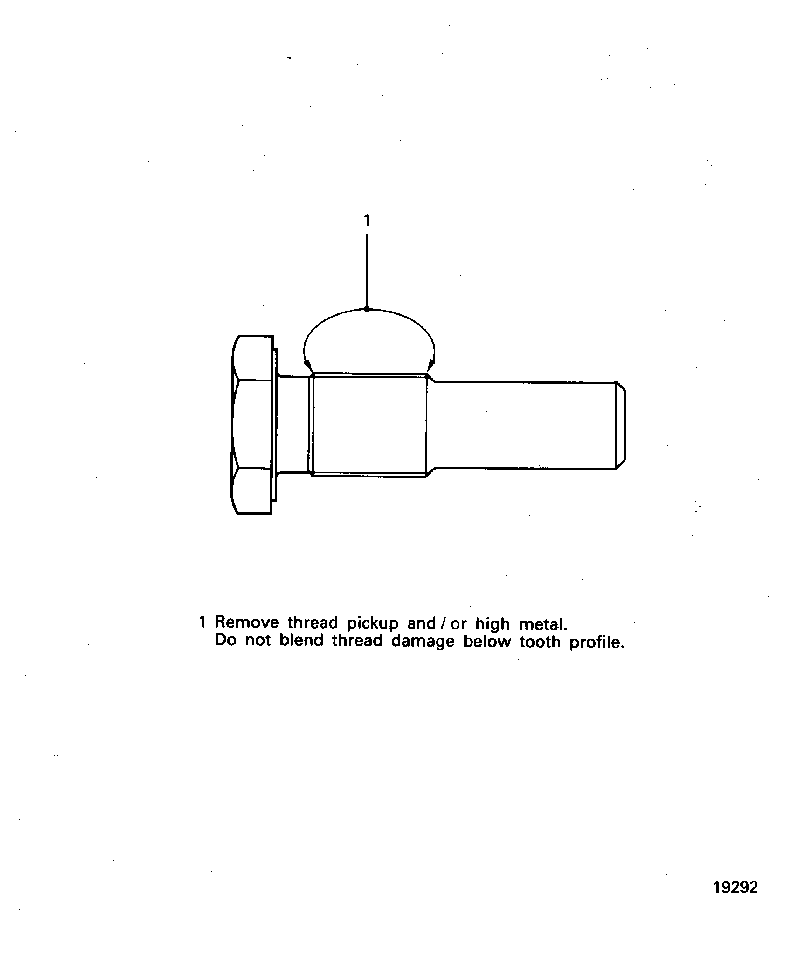Special bolt - repair limit