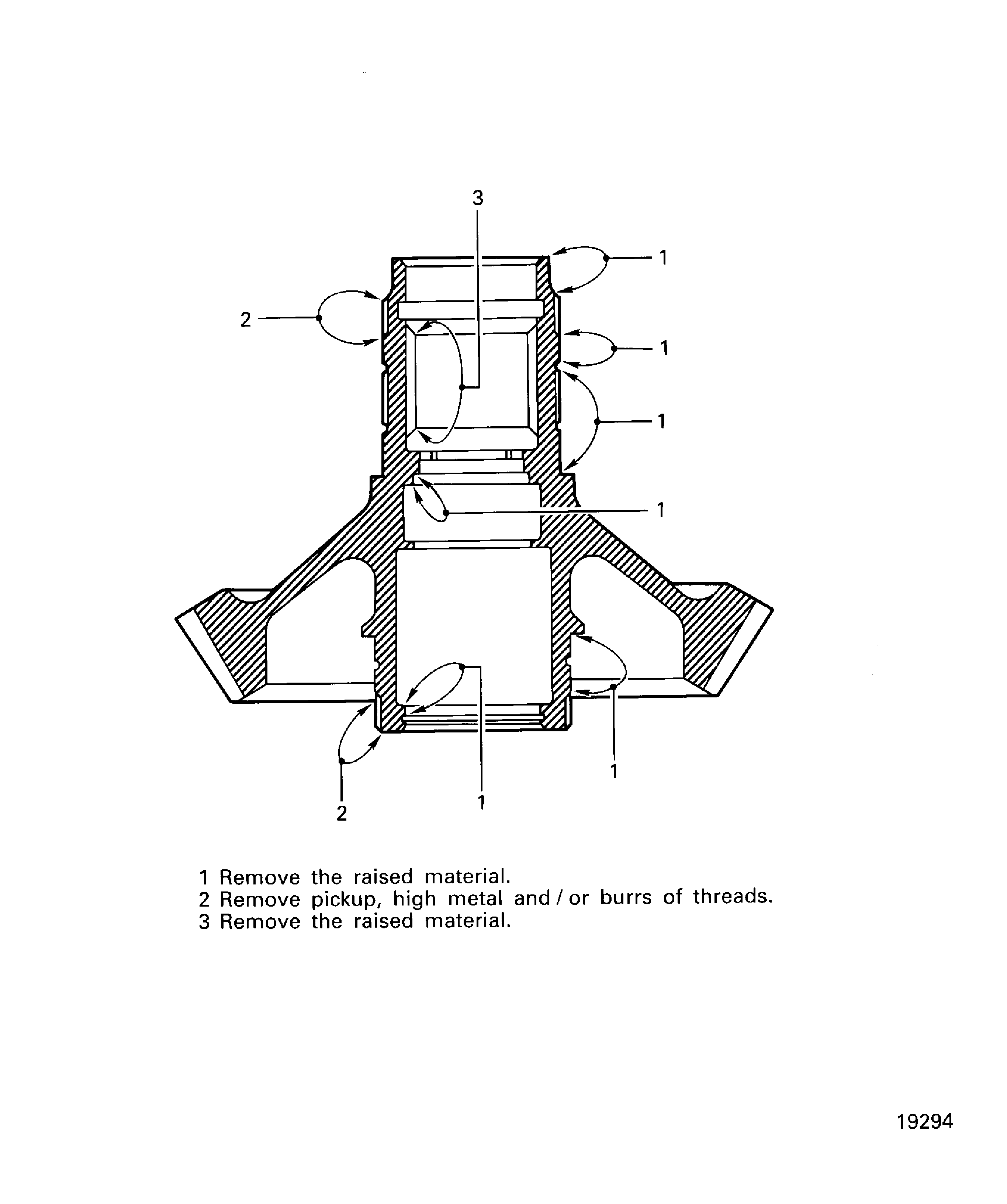 56T pinion bevel gearshaft - repair limit