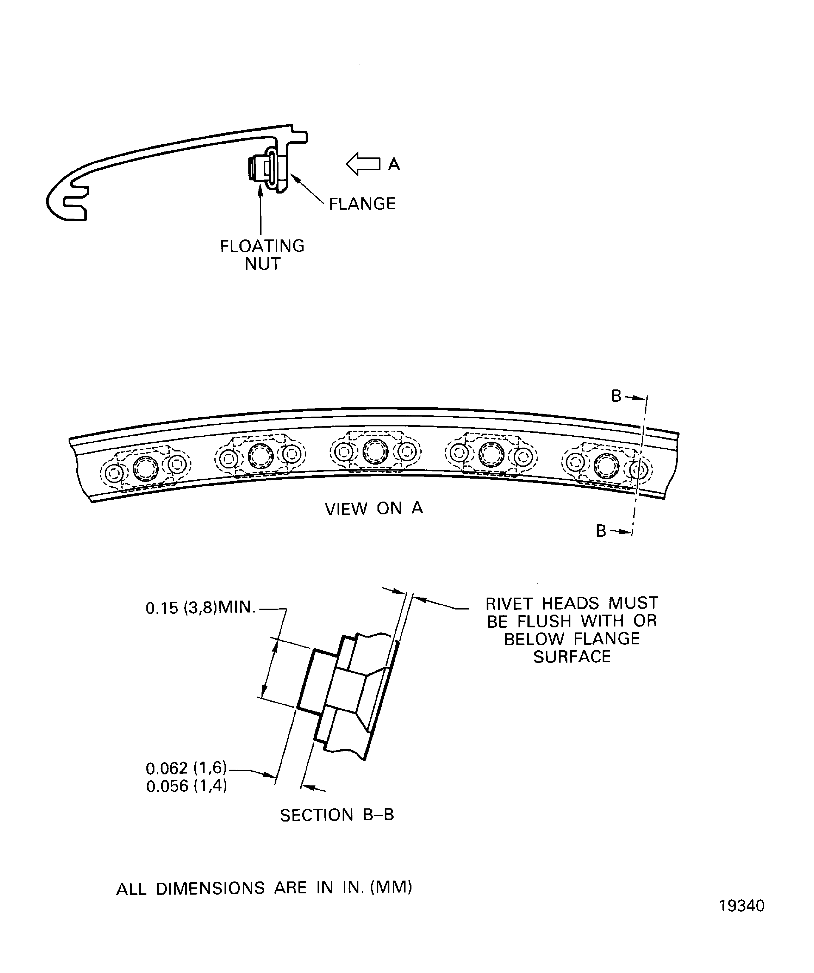 Replace the floating nut of the splitter fairing assembly